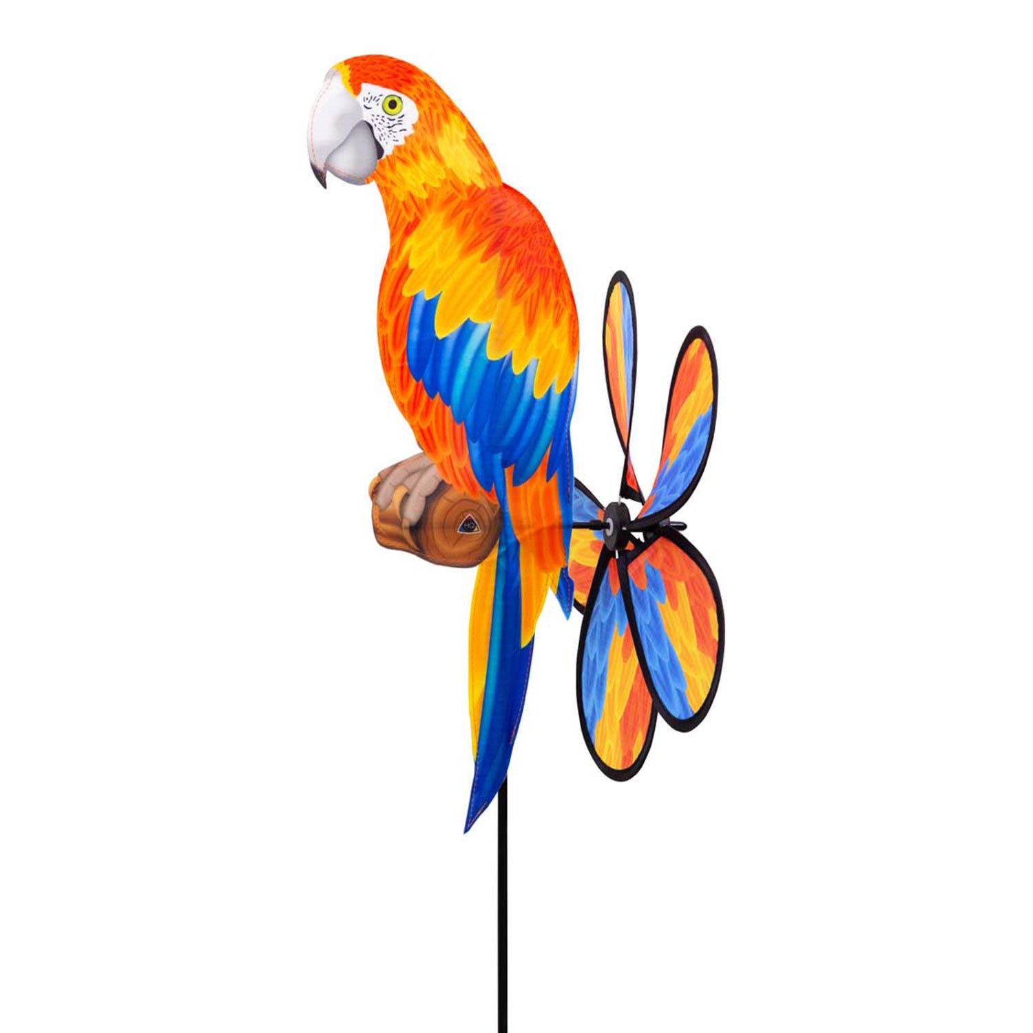HQ Windspiel HQ Spin Critter Parrot Gartendeko Windrad Windfahne, dreht sich bereits bei der geringsten Brise