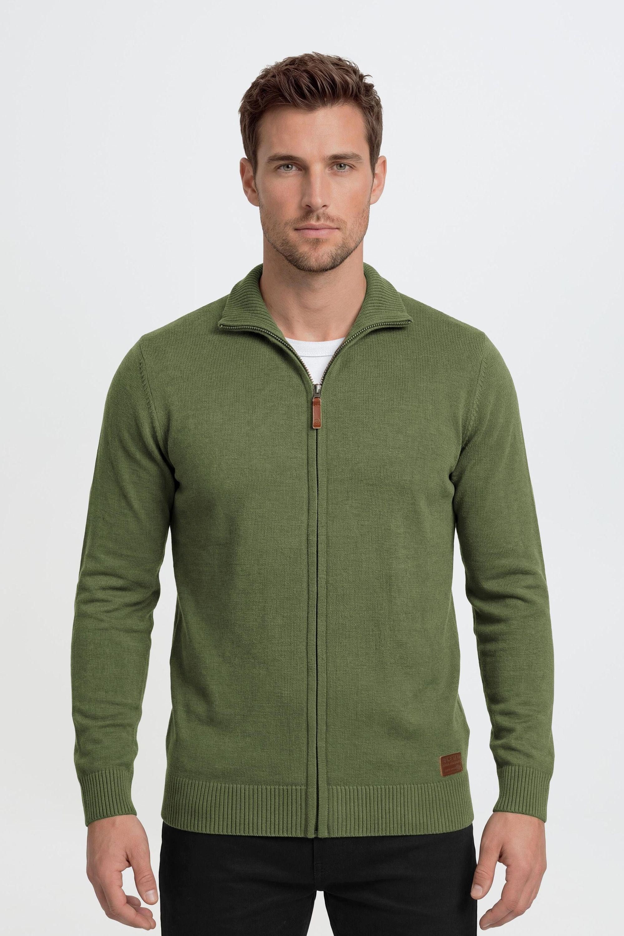 Blend Strickjacke BHNorman Bequeme Feinstrick-Jacke mit Stehkragen und elastischen Bündchen