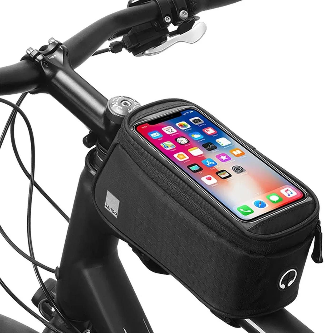 CoolGadget Sahoo Fahrrad Stange Handy-Halterung, (Smartphone Handy Halter  für Fahrrad Bike Roller Scooter)