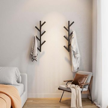 KIKI Garderobenhalter Wand Garderoben Haken für Hängen,Mäntel, Hüte, Schals und Handtaschen