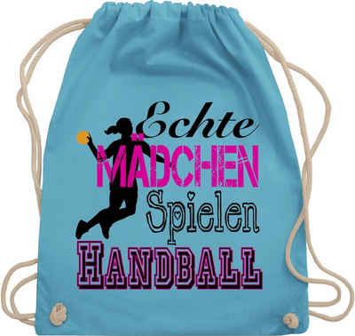 Shirtracer Turnbeutel Echte Mädchen Spielen Handball, Handball WM 2023 Trikot Ersatz