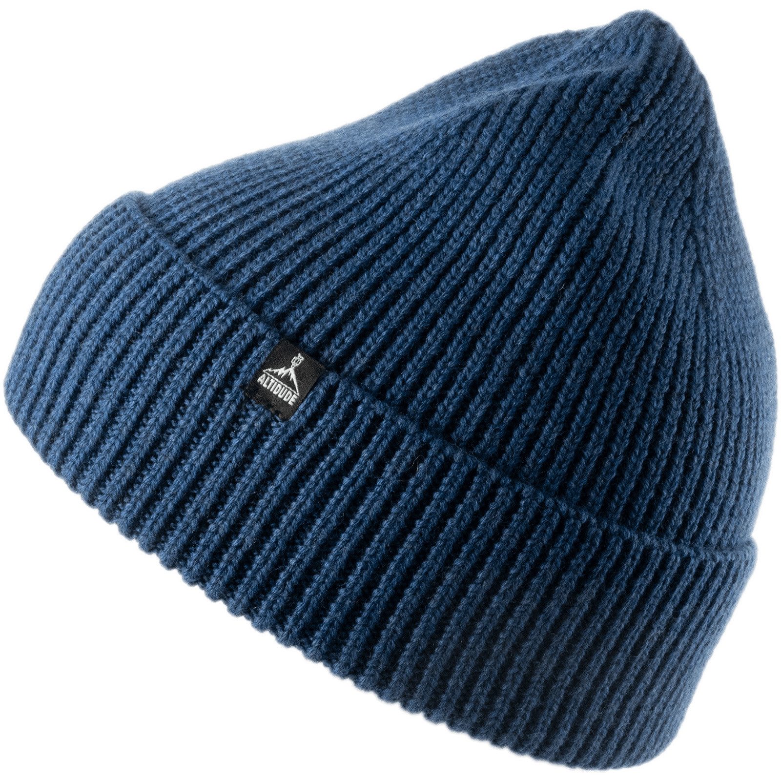 ALTIDUDE Beanie Winter Mütze Solid Ripp Strickmütze Unisex Beanie 100% Merino Wolle