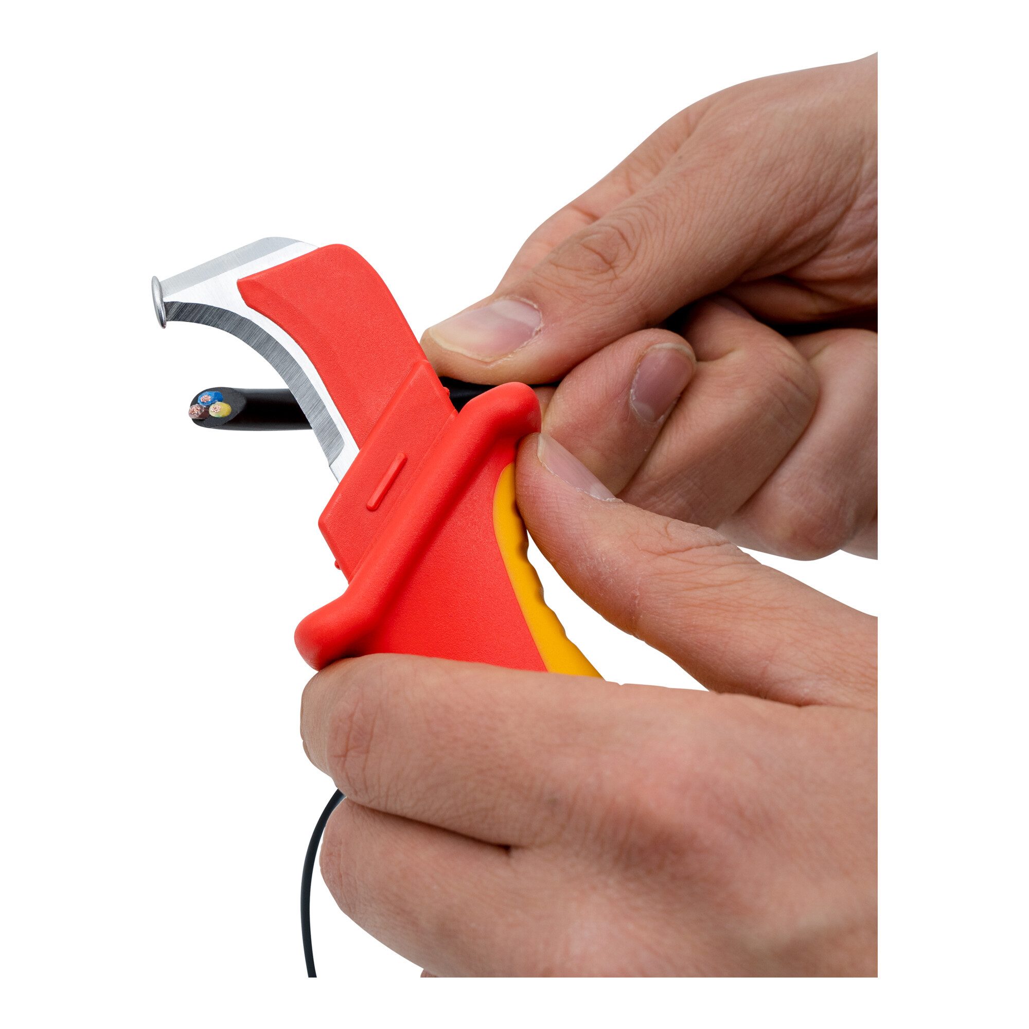 Stier Kabelmesser STIER Abmantelungsmesser 180 mm VDE-geprüft Kabelmesser Abmantler gesc