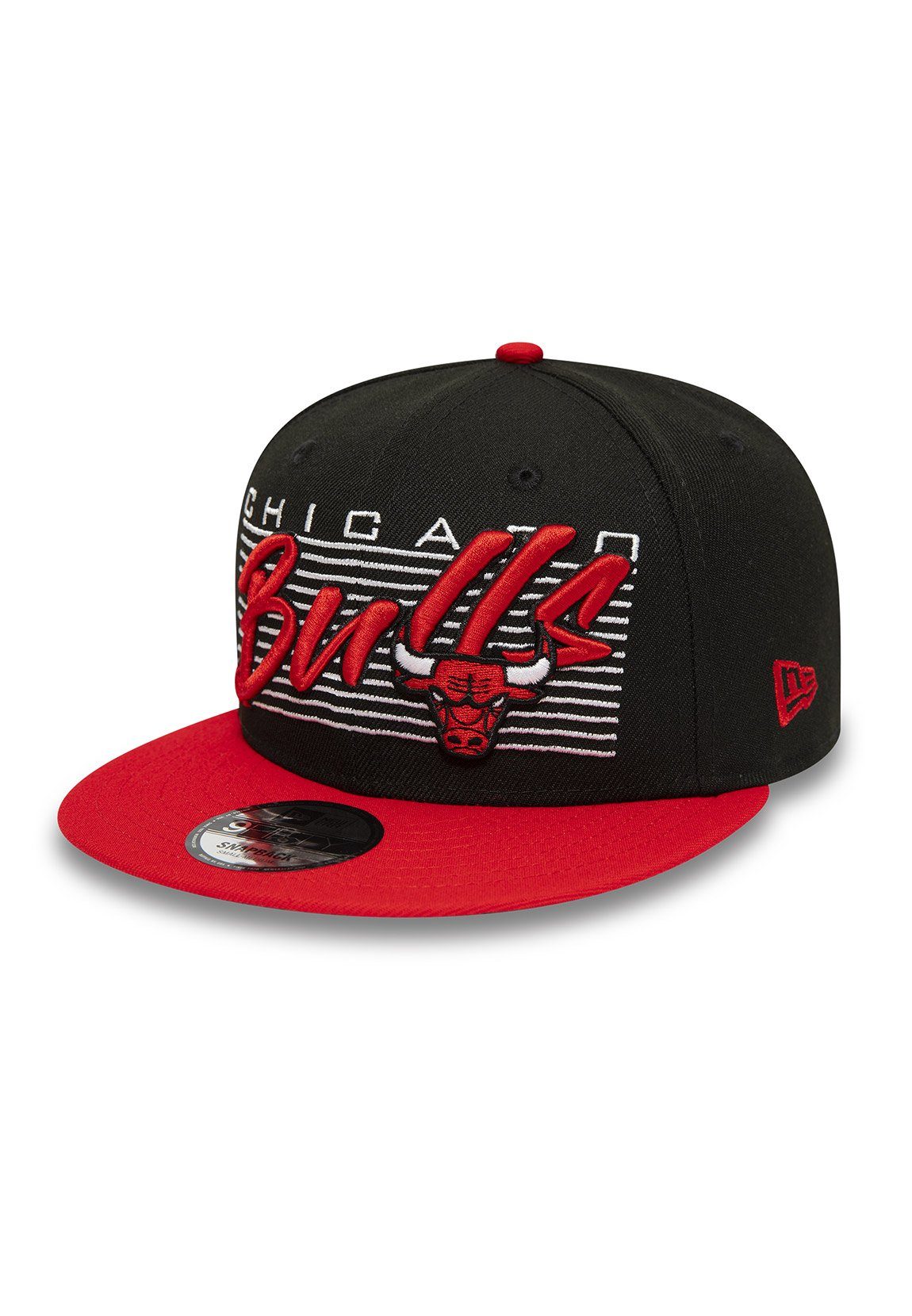 Snapback Cap New Era Team Wordmark 9Fifty Snapback Cap CHICAGO BULLS Schwarz Rot