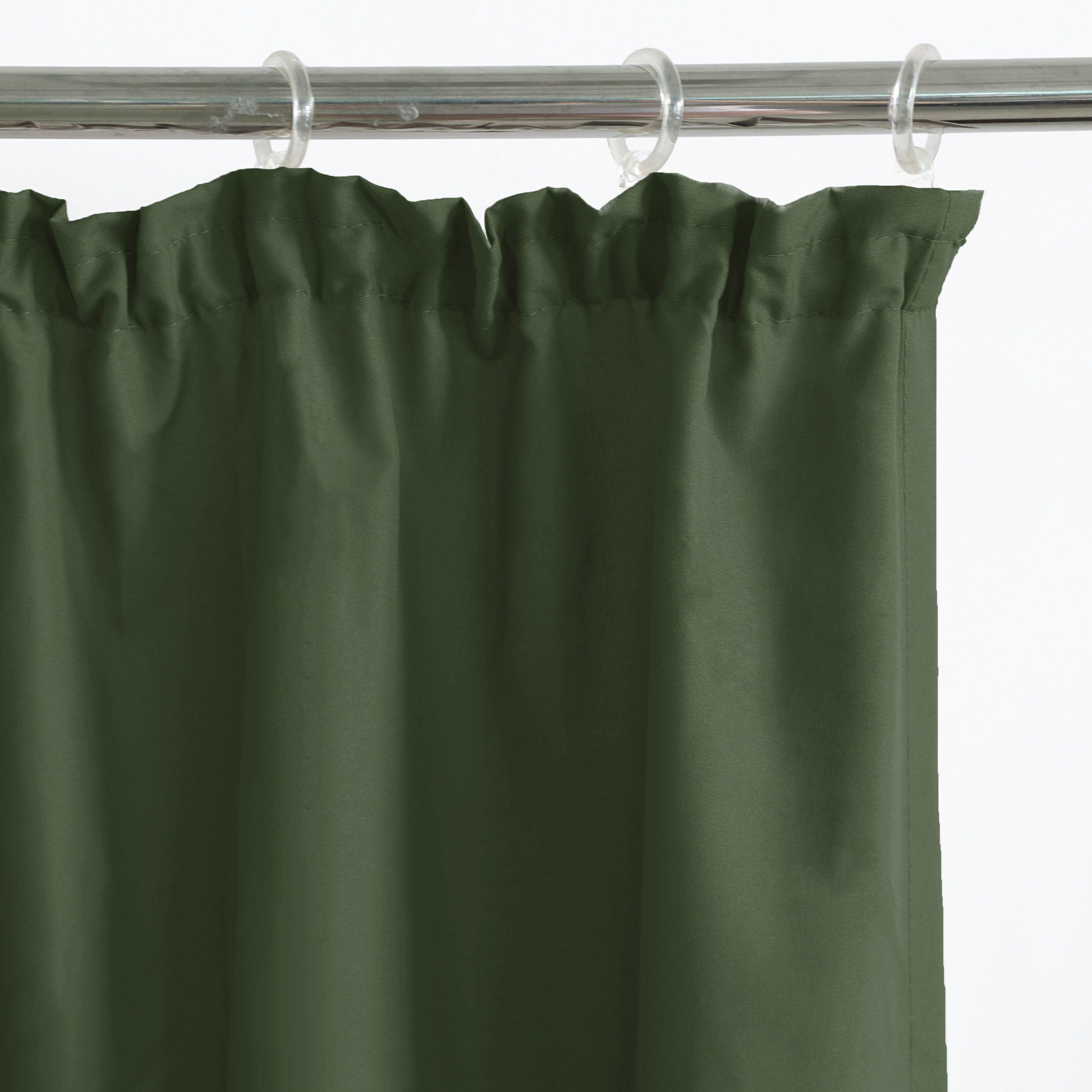 OTTO home Vorhang Parry (2 St), Kräuselband, blickdicht, Polyester, 2-er Set, blickdicht, monochrom, basic, einfarbig, Bestseller