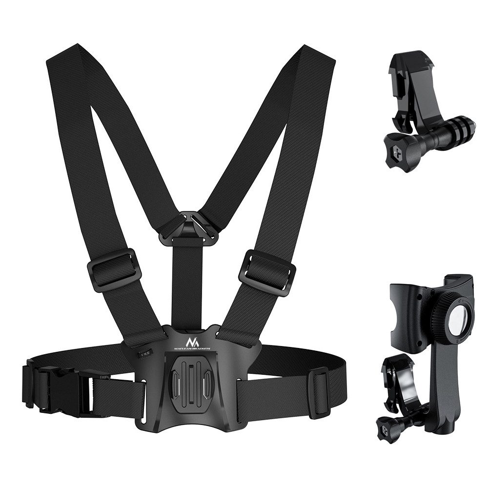 Maclean Kamerahalterung MC-294, (1-tlg., Brustgurt für GoPro Kamera-Handy)