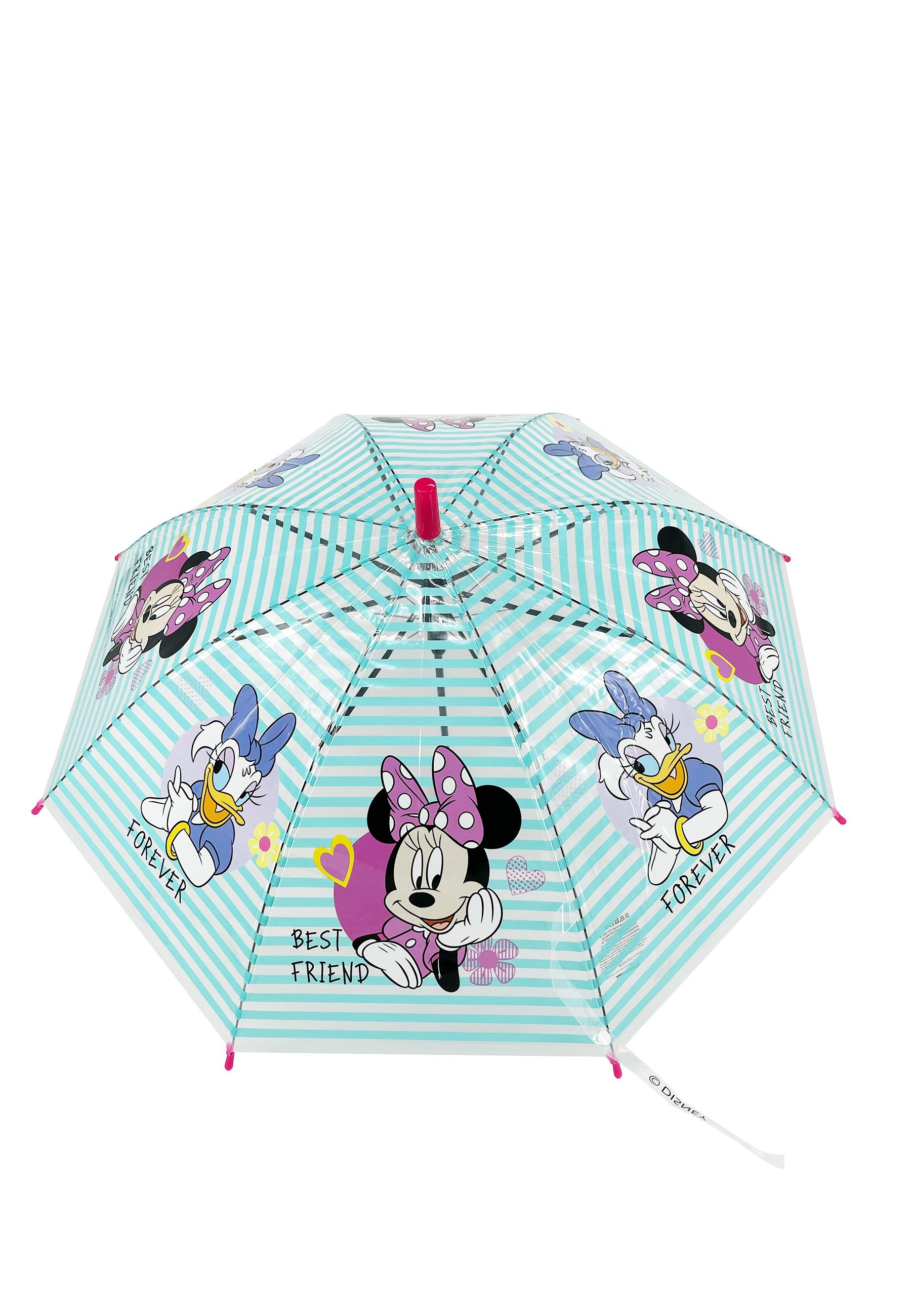 Stockregenschirm Daisy Duck Kinder Automatik-Regenschirm türkis 82 cm