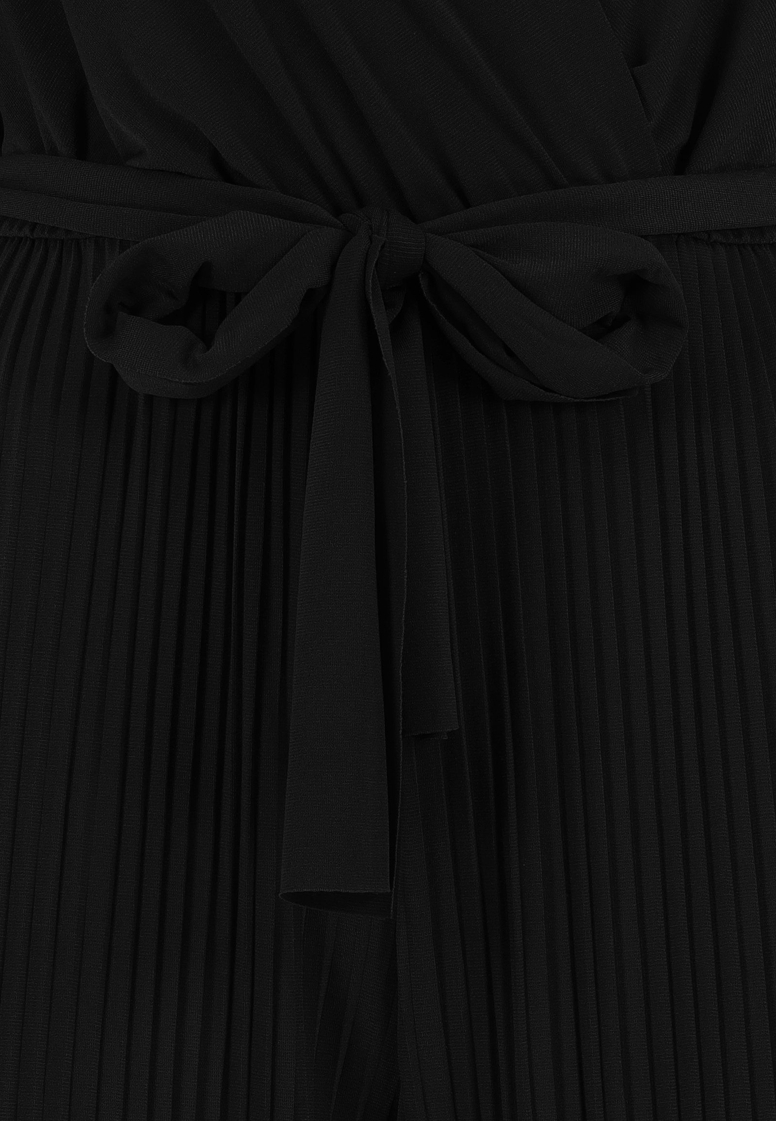 SUBLEVEL Overall Damen Overall Jumpsuit lange Hose Binde Gürtel Einteiler Plissee Hose