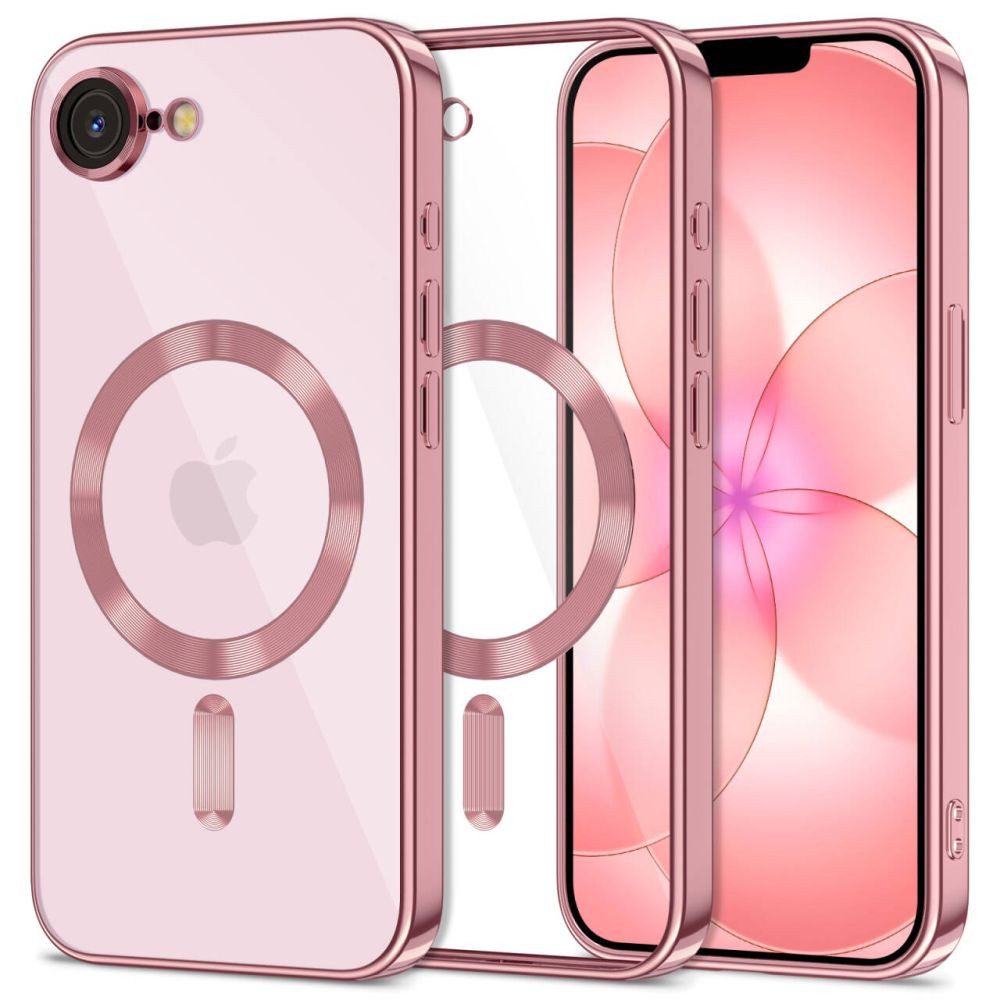 TECH PROTECT Handyhülle Schutzhülle Magnethülle Smartphonehülle 6,1 Zoll, MagSafe-Magnetring, Kameraschutz, transparent