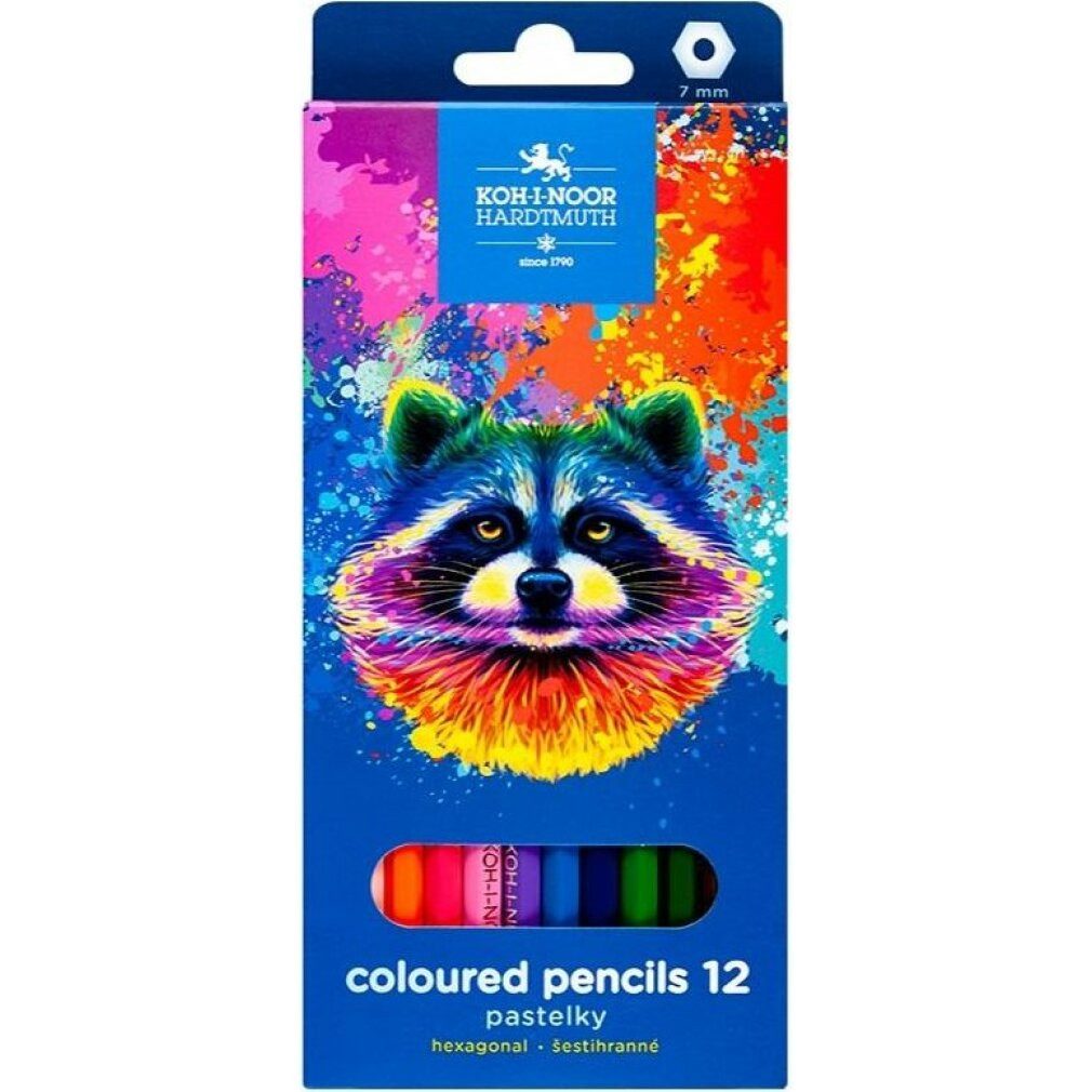 KOH-I-NOOR Buntstift Buntstifte 12 St. Waschbär