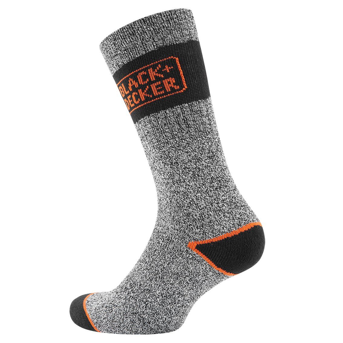 (10-Paar) Melange CREW (TEKA) WORK B+D Sportsocken Grey SOCKS Black+Decker