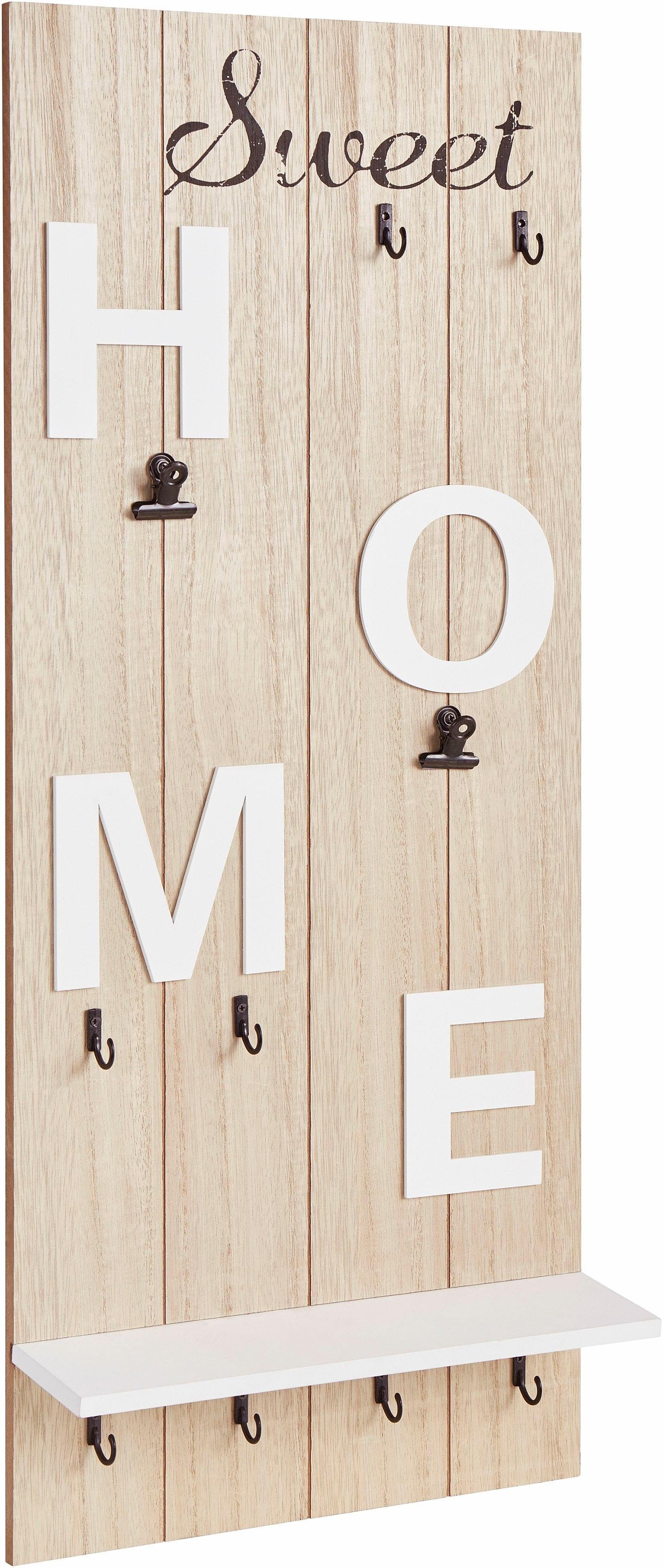 Home affaire Garderobenleiste Sweet Home, Höhe 70 cm
