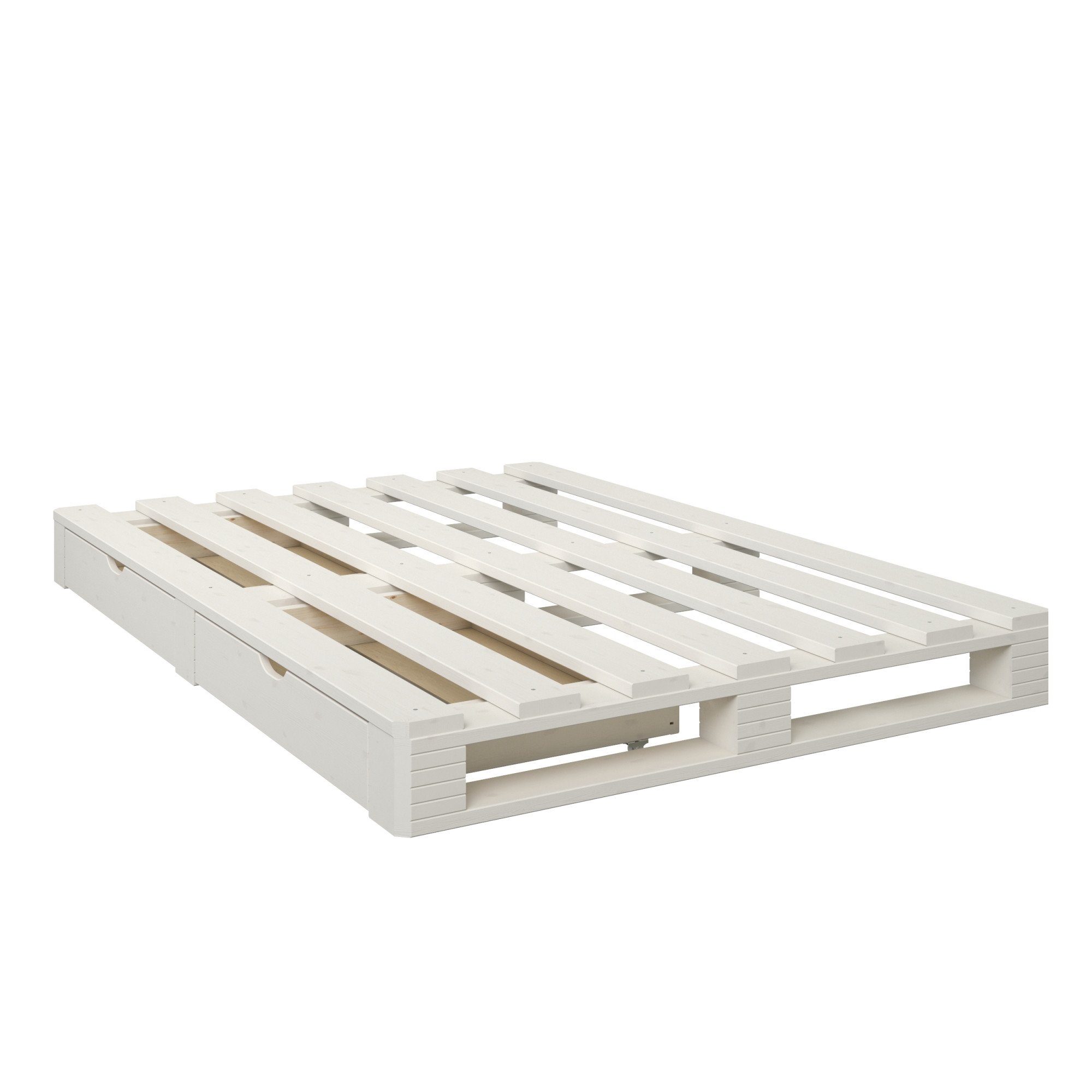 OTTO home Palettenbett "ALASCO " BESTSELLER! Mit Schublade, zertifiziertes Massivholz, erweiterbar zum Doppel- oder Familienbett. Reduzierter Preis € 299,99. Unverbindliche Preisempfehlung € 367,99