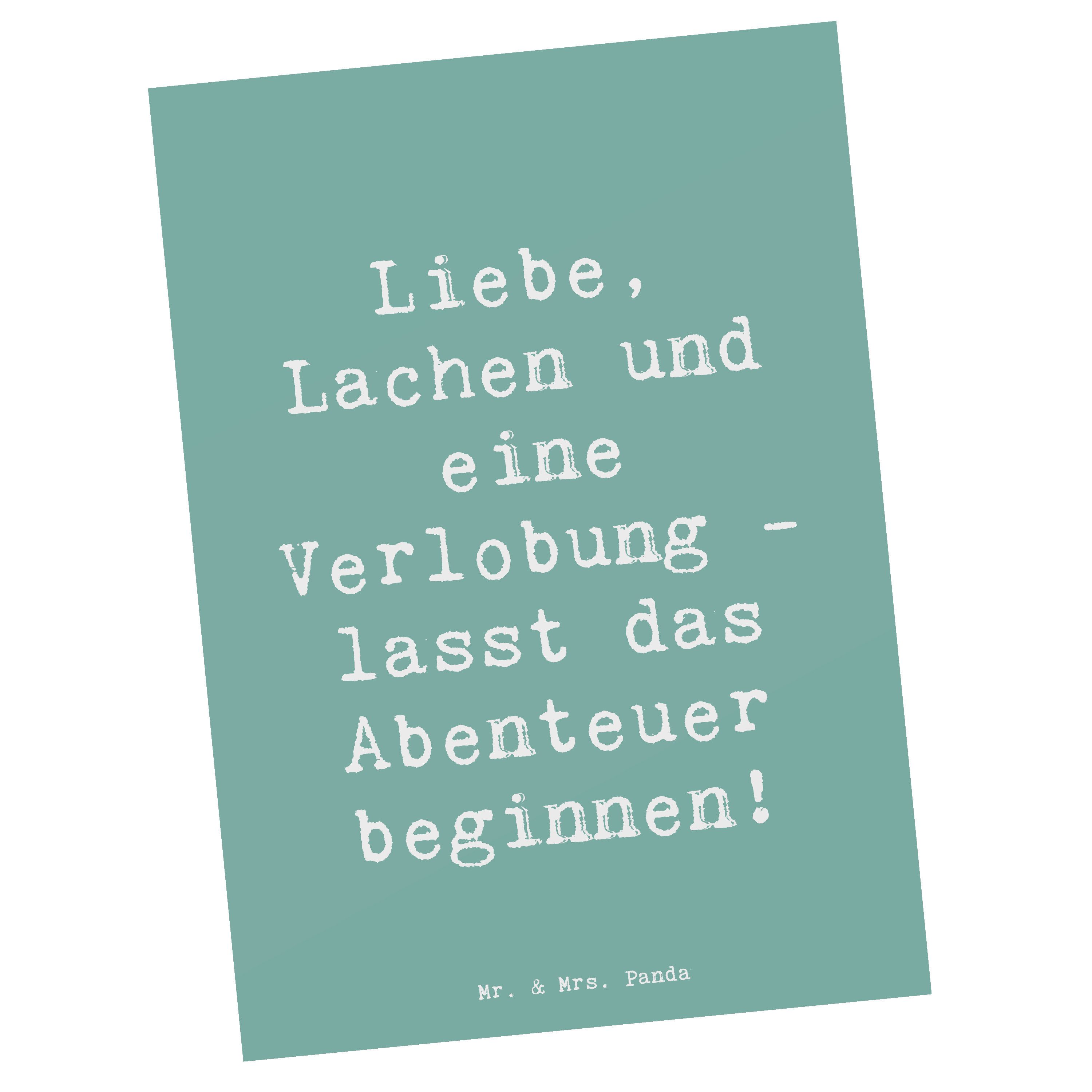 Postkarte Verlobungsfeier Abenteuer - Meeresbrise - Geschenk, Liebe, Verbindung