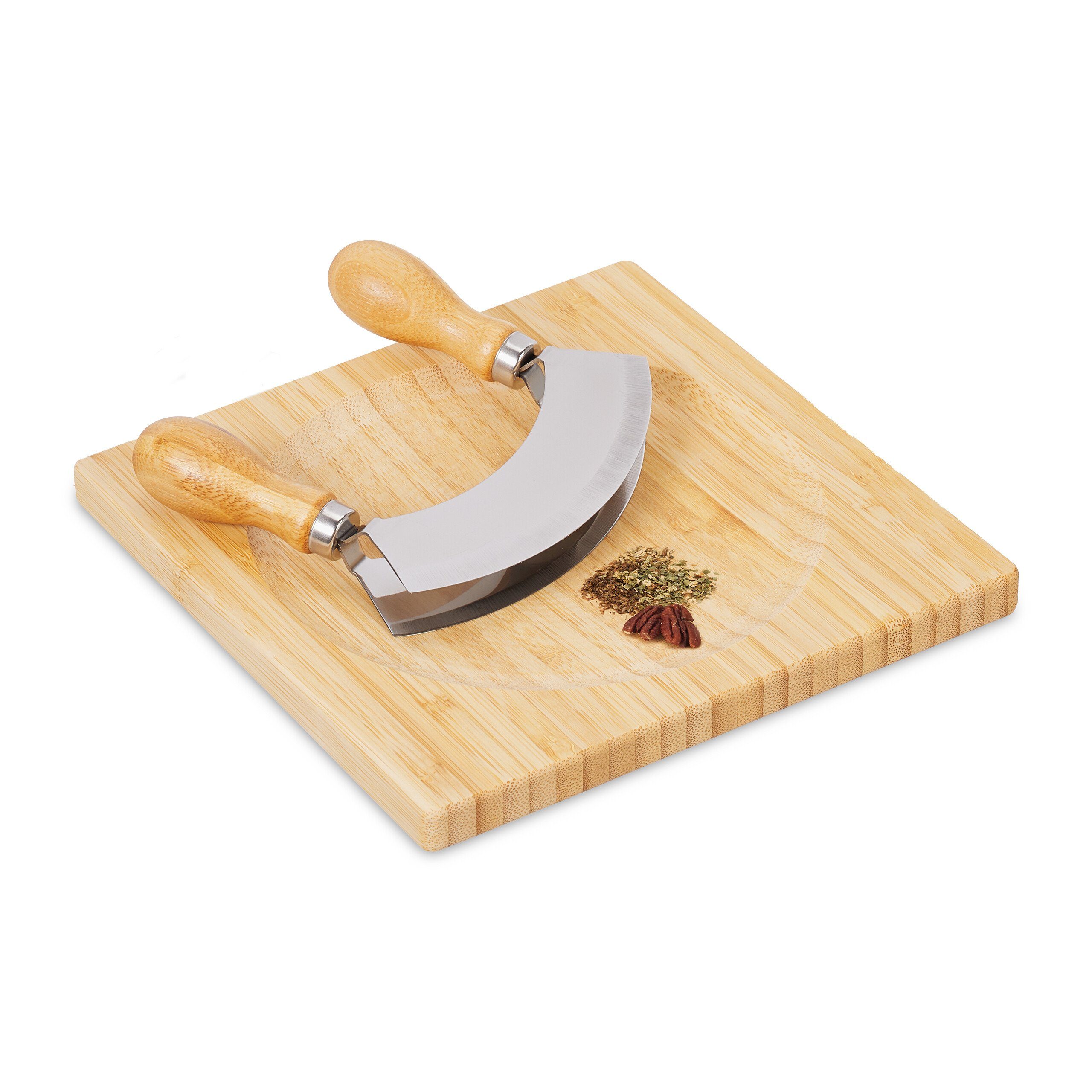 Wiegemesser Zweischneidiges Wiegemesser mit Brett