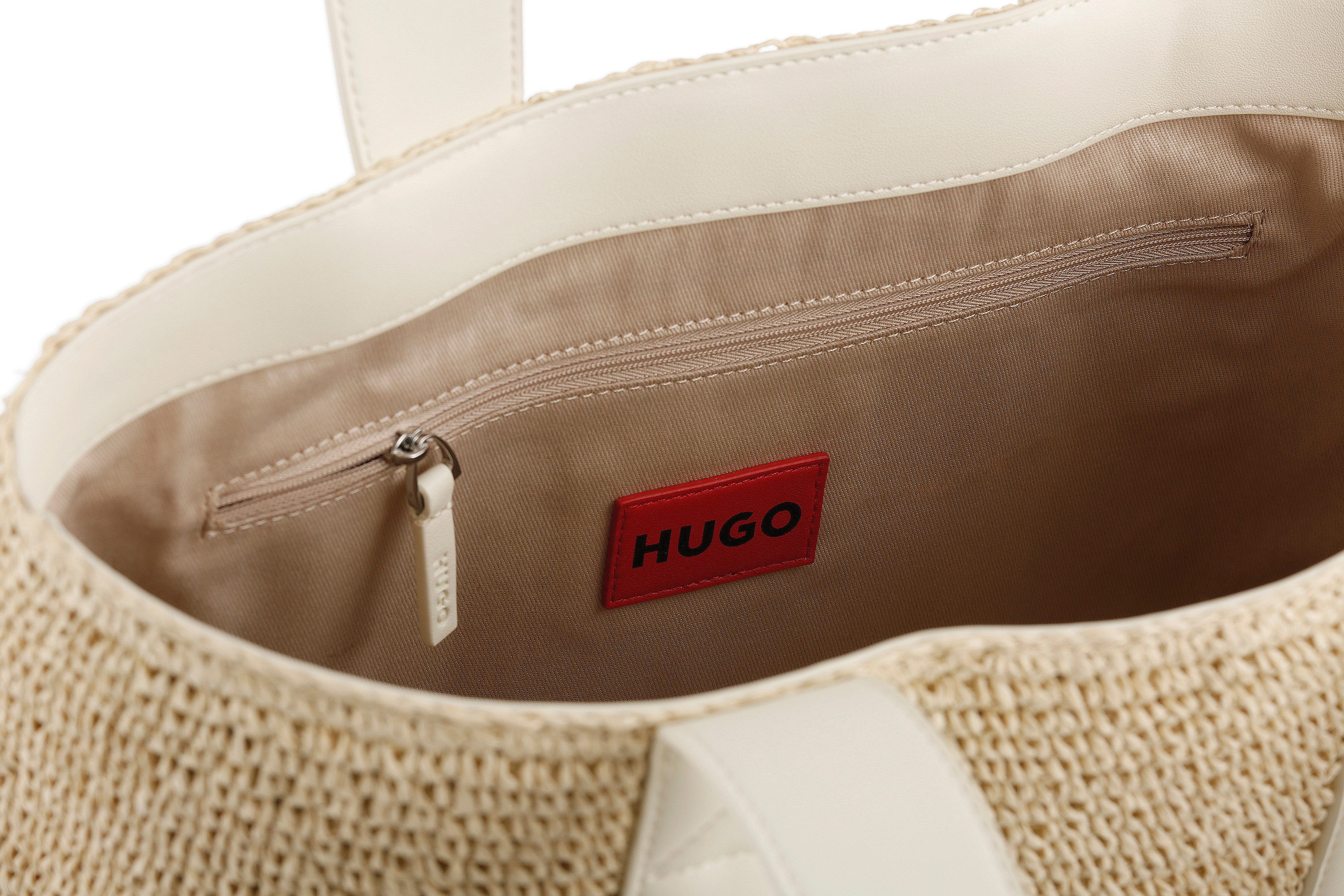 HUGO Shopper Becky, Stroh-Tasche, Strand-Tasche, Tote Bag