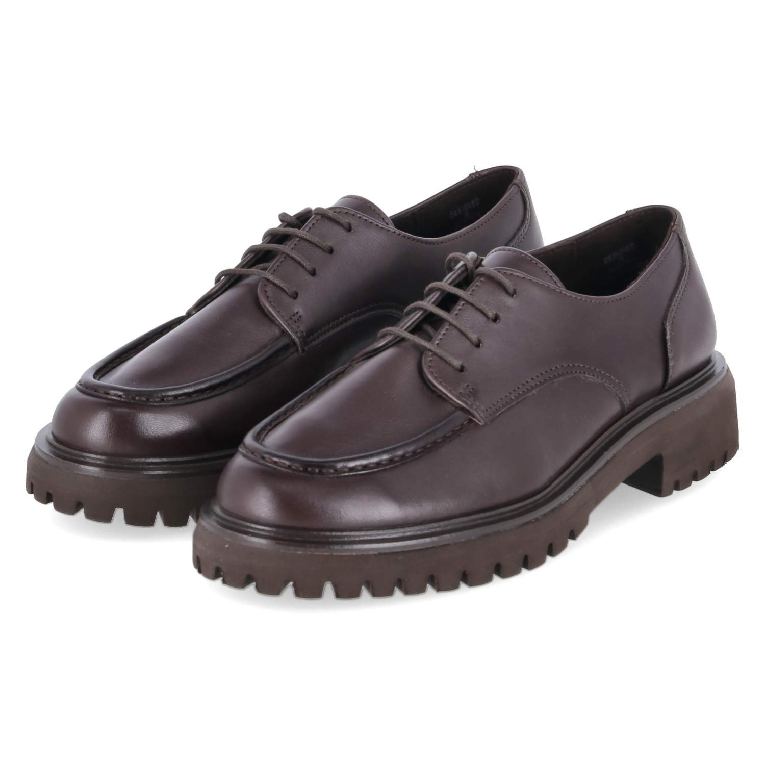 Paul Green Paul Green 1237-007 Damen Glattleder brown Schnürschuh