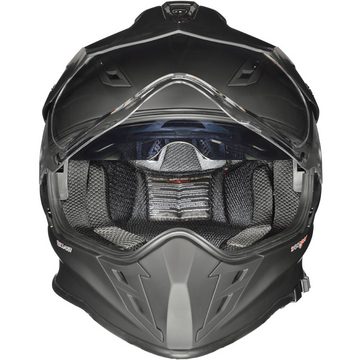 rueger-helmets Motorradhelm RX-967 Crosshelm Integralhelm Quad Cross Enduro Motocross Offroad Helm PinlockRX-967 Matt Schwarz XS