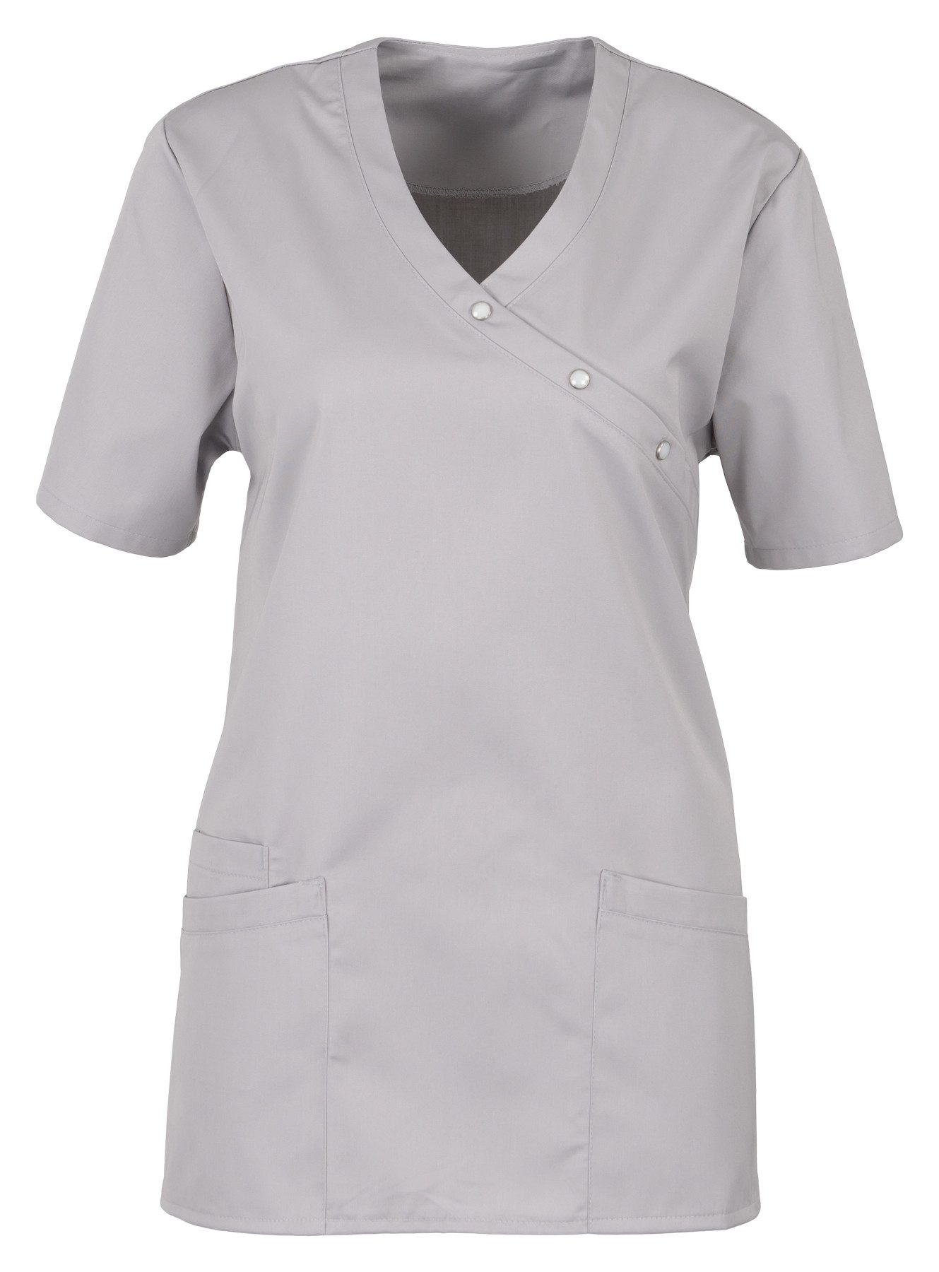 BEB Schlupfbluse beb MEDIZIN/PFLEGE Damen KASACK Kurz V-Neck Baumwollmix He günstig online kaufen