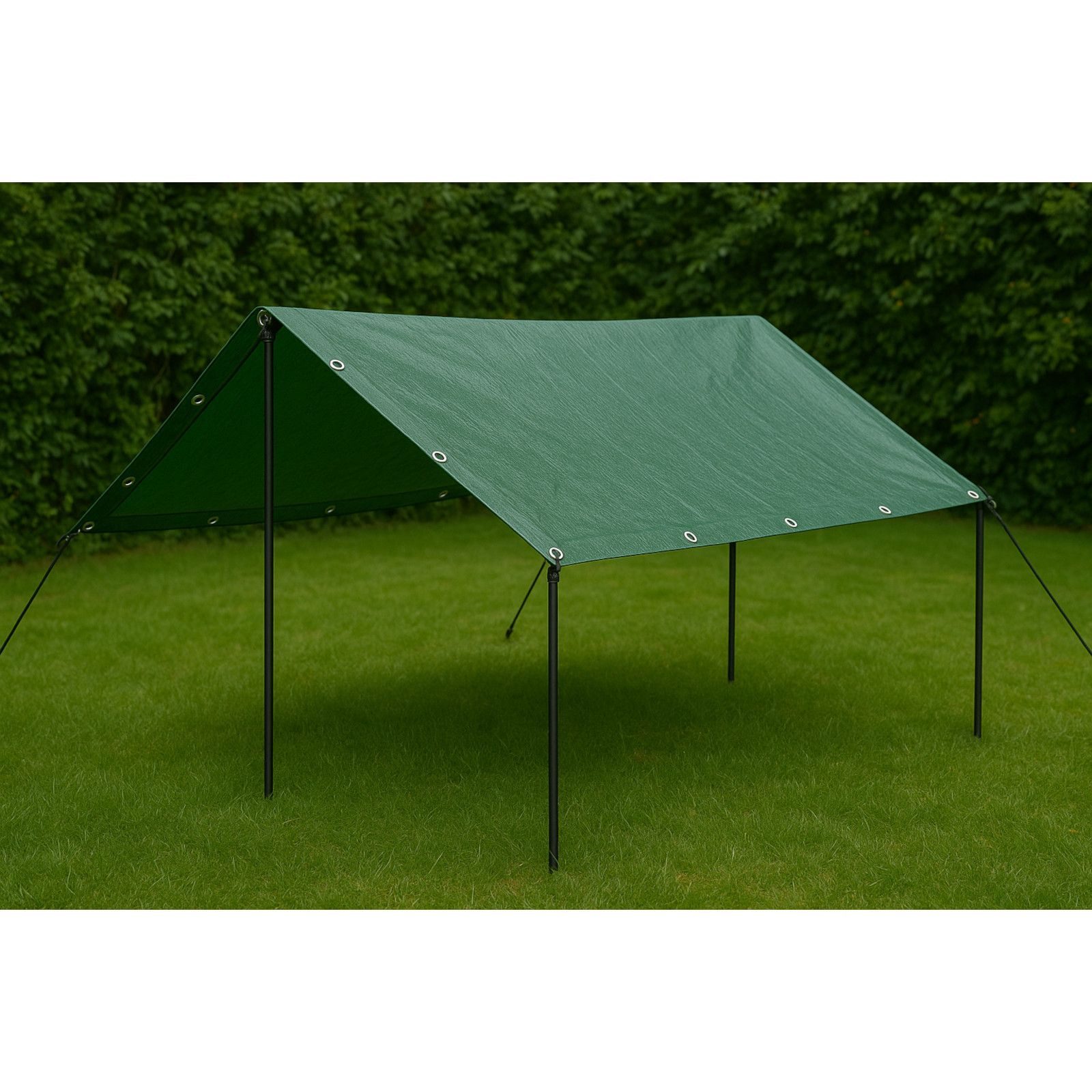 BURI Schutzplane Abdeckplane grün Gewebeplane Wetterschutzplane Lagerungsschutzplane