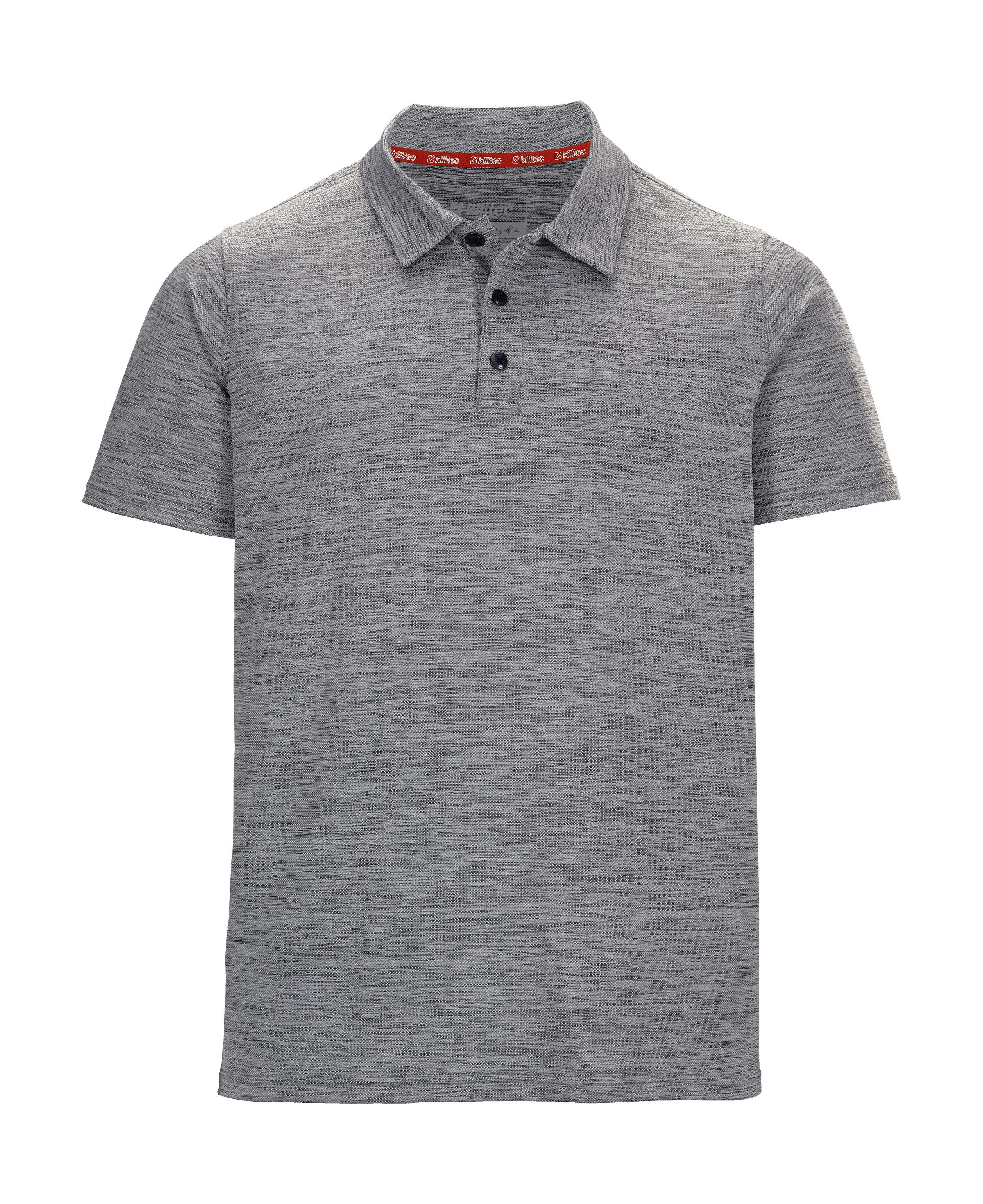 Killtec Poloshirt MN PL SHRT Feuchtigkeitstransportierendes, schnelltrocknendes Melange-Poloshirt