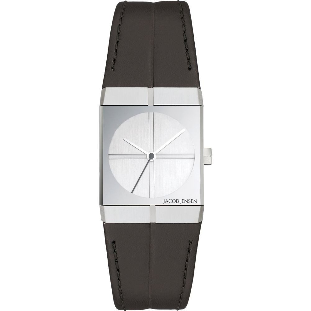 Jacob Jensen Quarzuhr JACOB JENSEN Damen Armbanduhr ICON SERIES 242 silberfarbend B. 22 mm