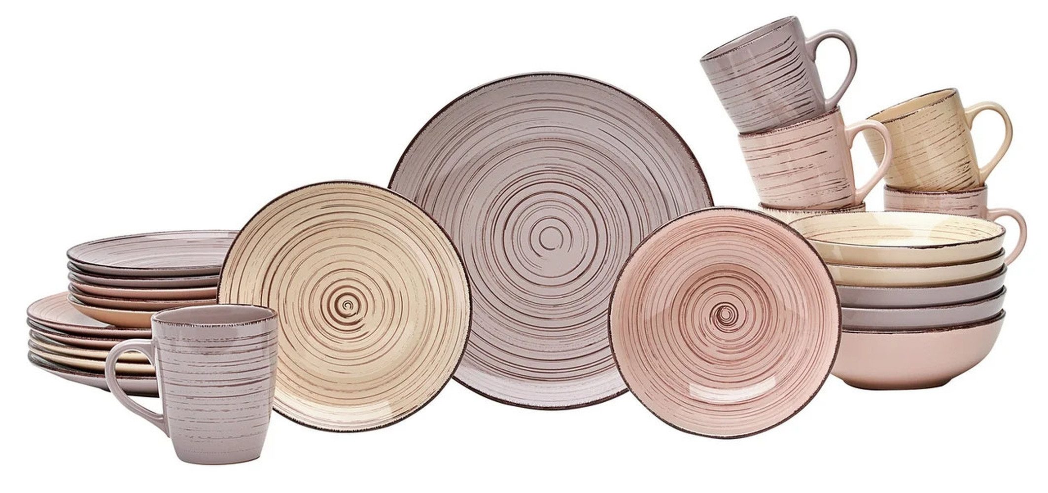 van Well Комбинированное обслуживание Royal (24-tlg), 6 Personen, Steingut, cm