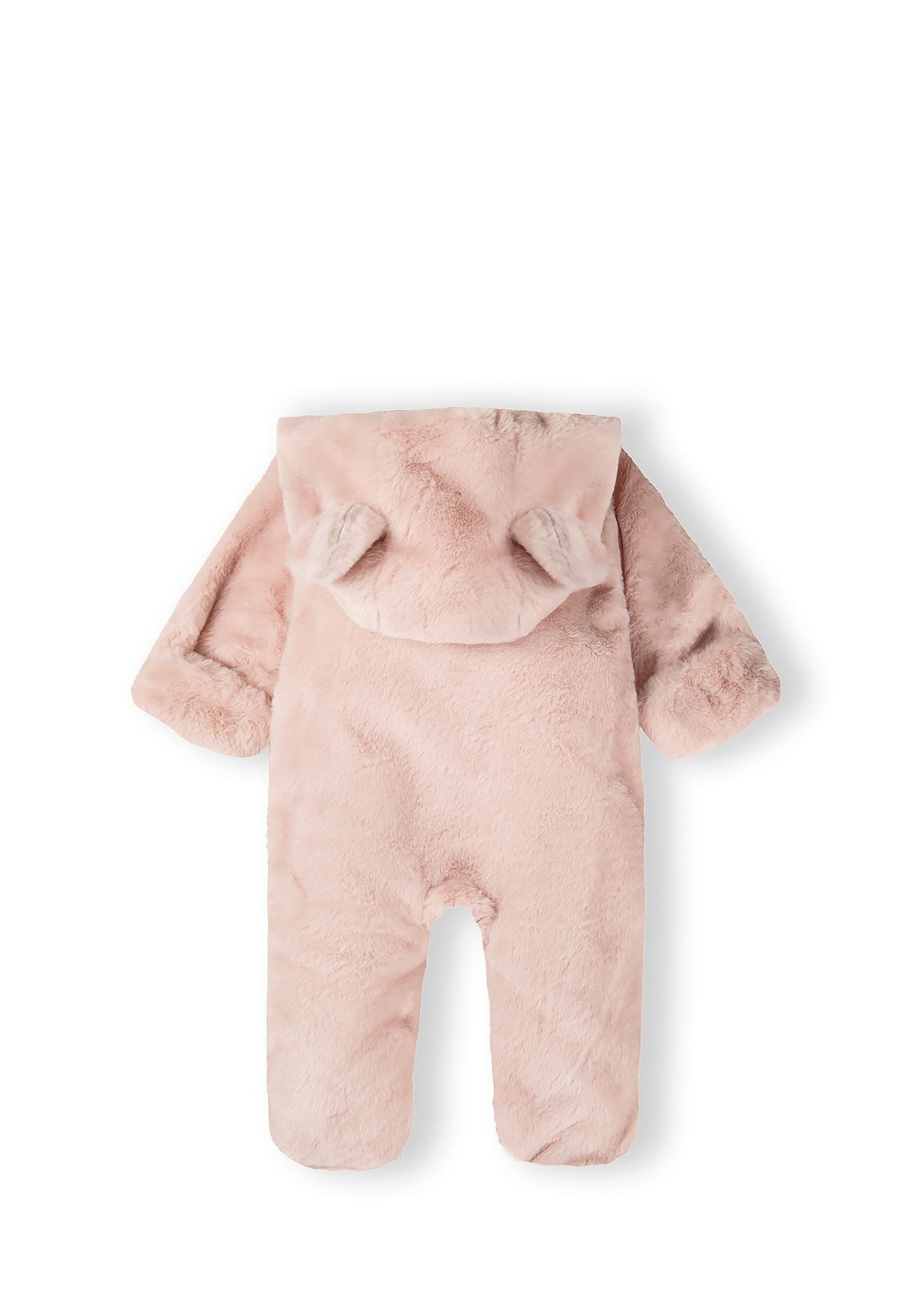 MINOTI Schneeoverall Teddy-Overall mit zwei Reißverschlüssen und Kapuze mit Ohren  (0-24m)