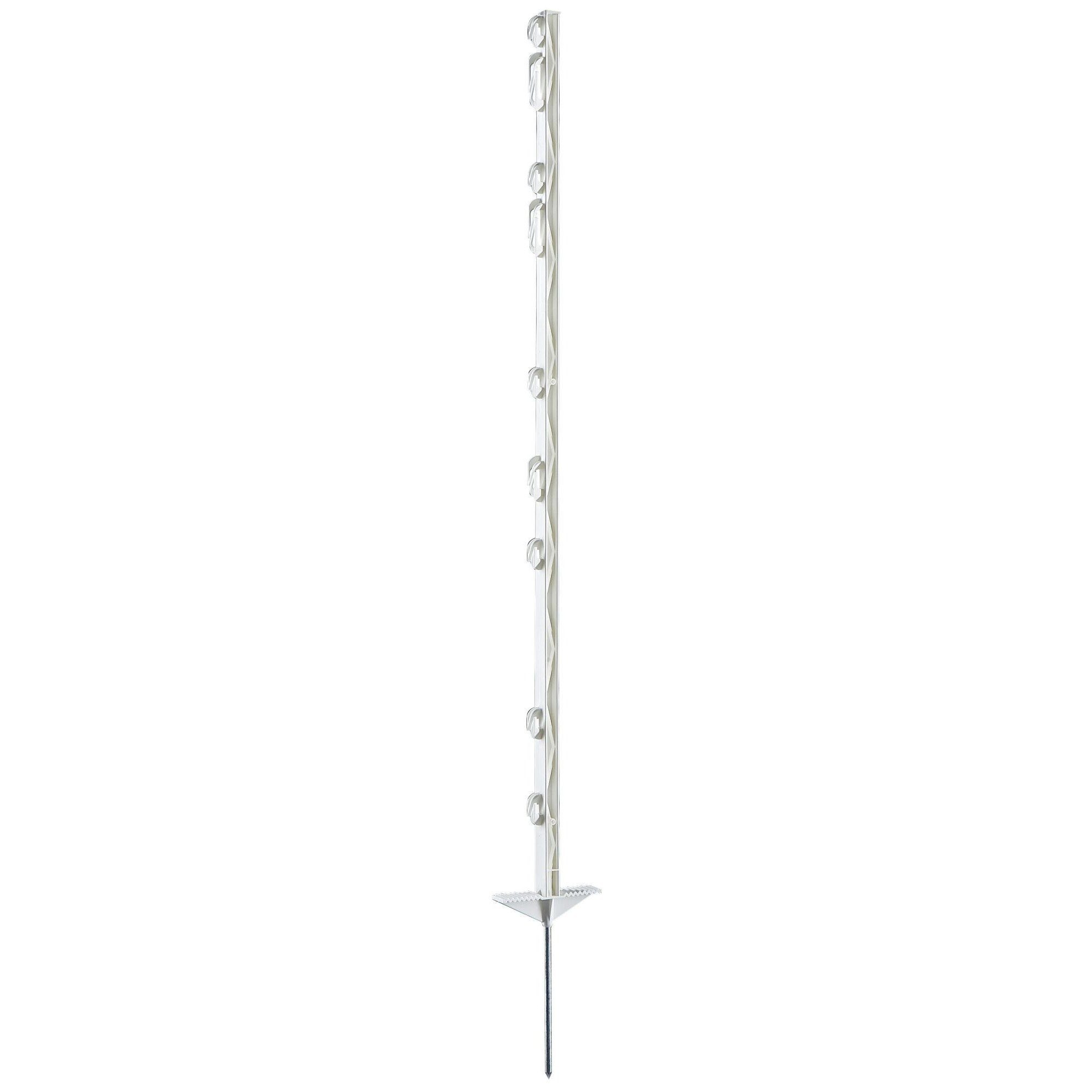 Kerbl Столб забора, (Set, 2-St), Vollkunststoffpfahl mit Stahlspitze, Höhe 125 cm