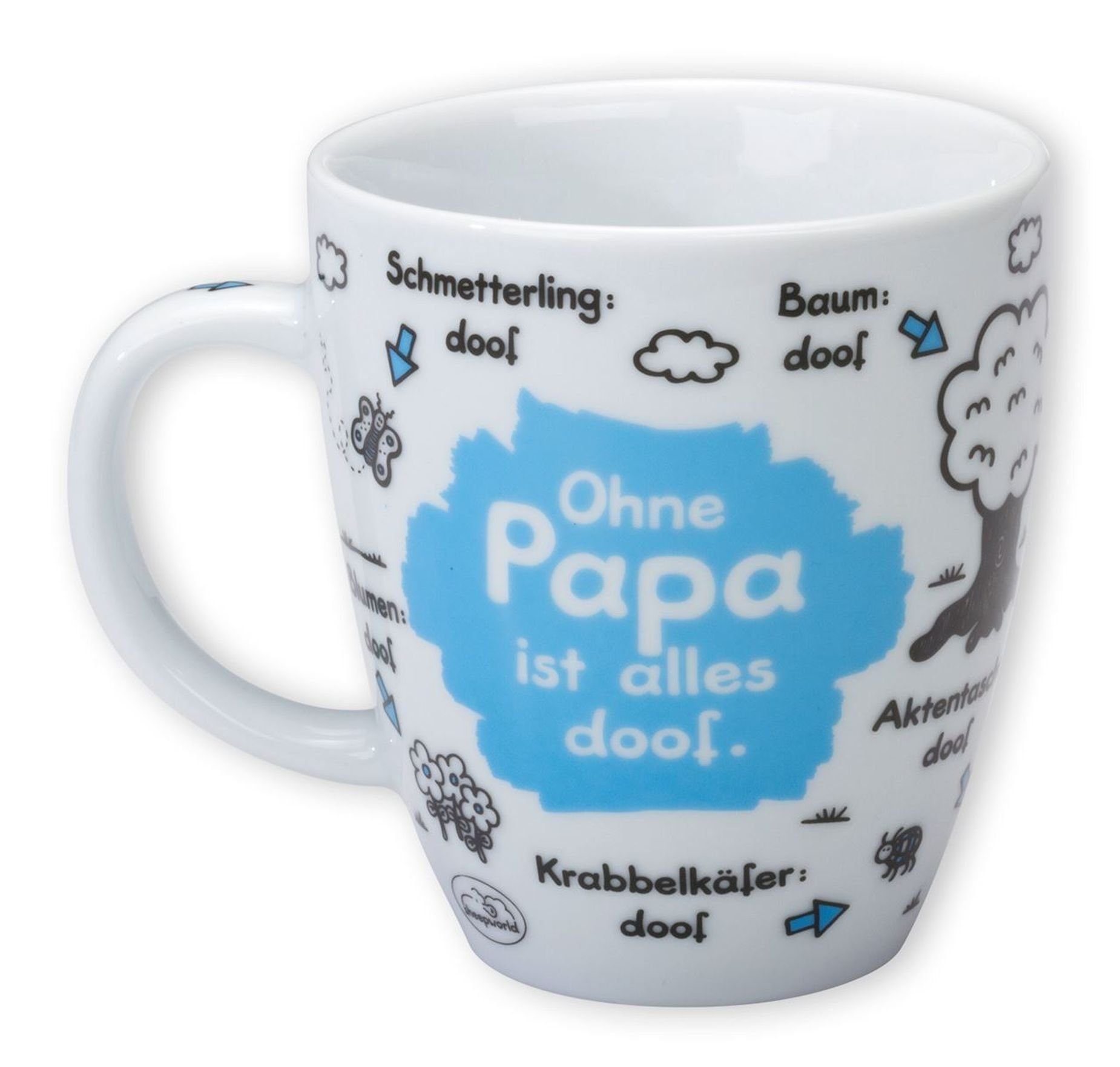 Papa alles "Ohne ODIAD ist Tasse Geschenk Sheepworld - Tasse Sheepworld 0,5l doof" ...