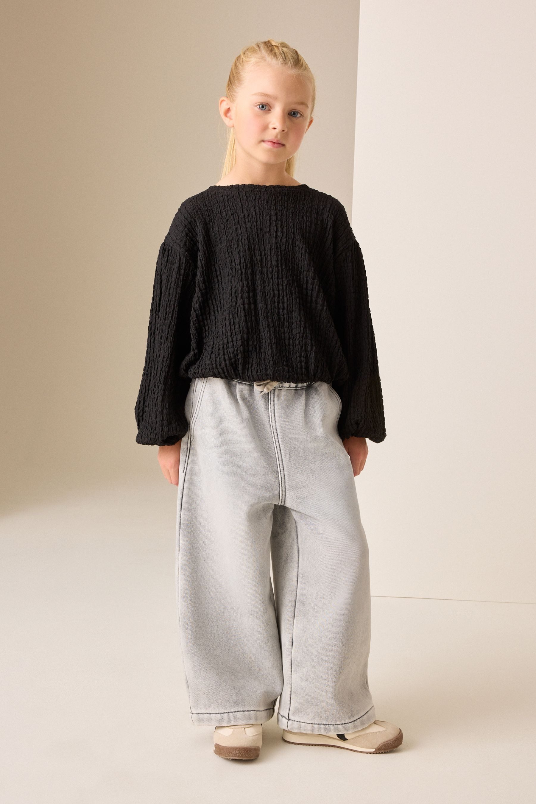 Next Langarmshirt Strukturiertes Langarmshirt (1-tlg) – Bild 5 von 5