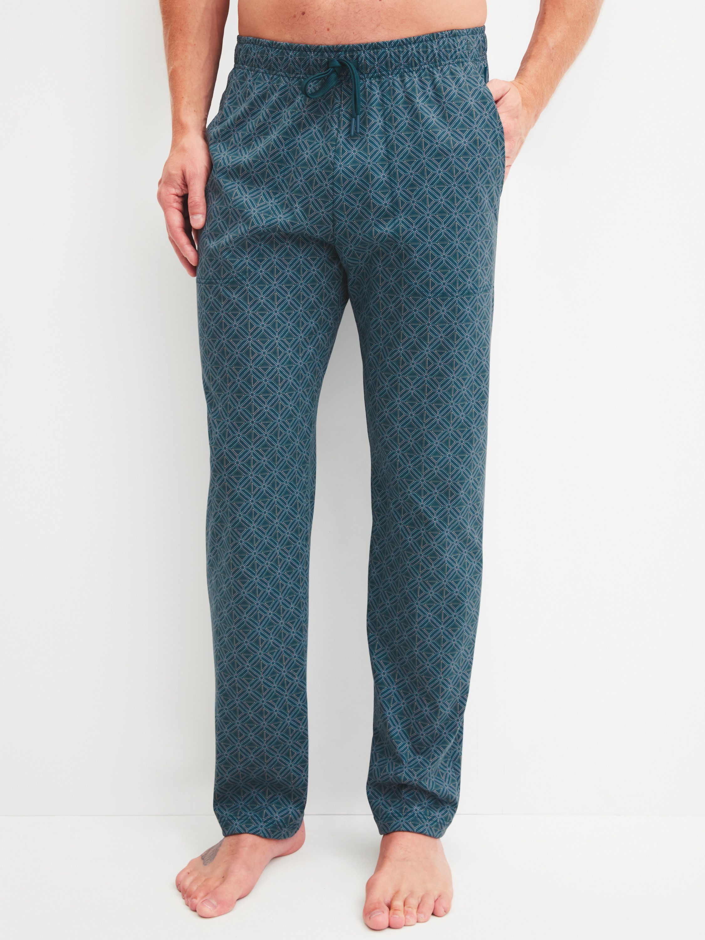 CALIDA Pyjamahose Family & Friends Herren (1-tlg) aus 100% Baumwolle, mit Seitentaschen