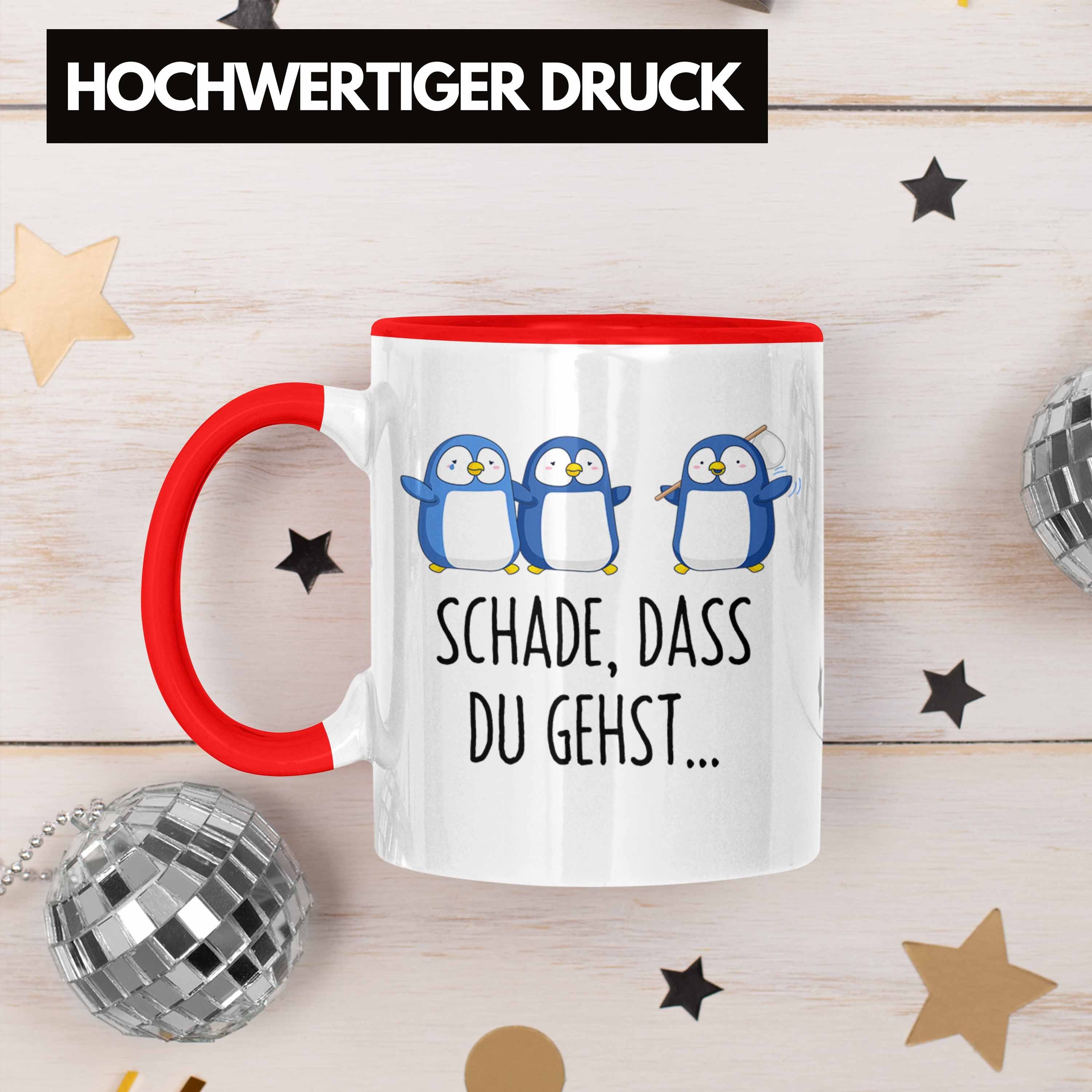 Trendation Trendation Jobwechsel Kollege Lustig Neuer Rot Geschenk Tasse Abschiedsgeschenk Du Schade Gehst Kollegin - Job Abschied Sprüche Tasse Dass