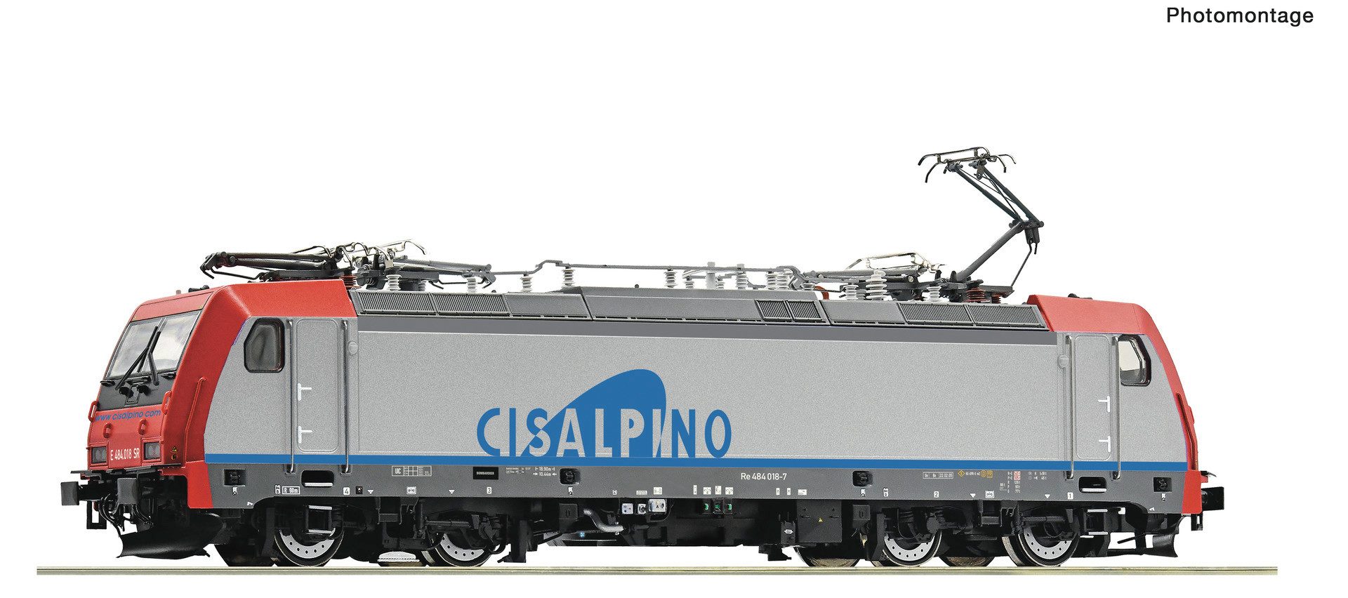 Roco Modelleisenbahn-Set Roco 7500031 H0 E-Lok Re 484 Cisalpino DC Ep V