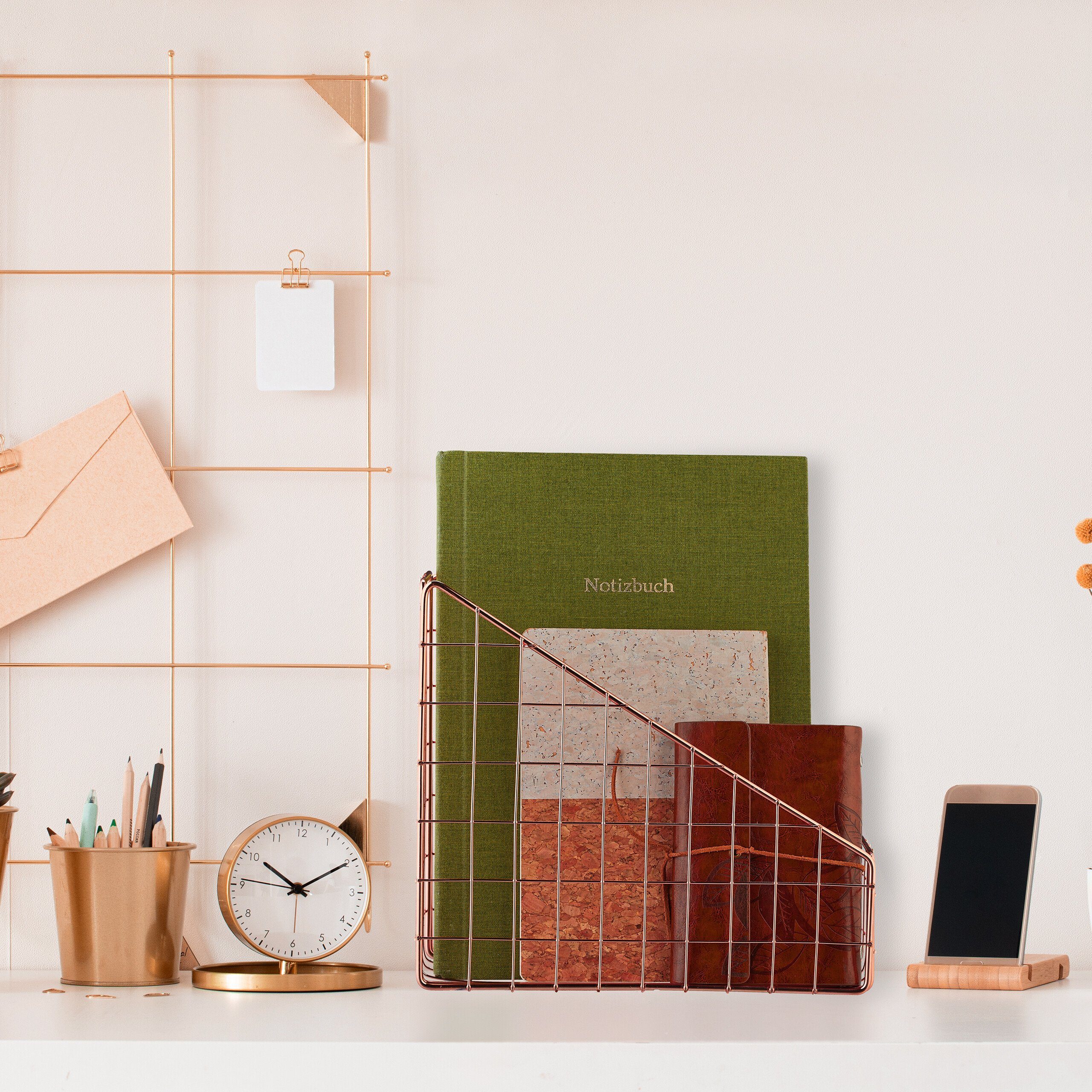 relaxdays Stehsammler roségold 2er Set