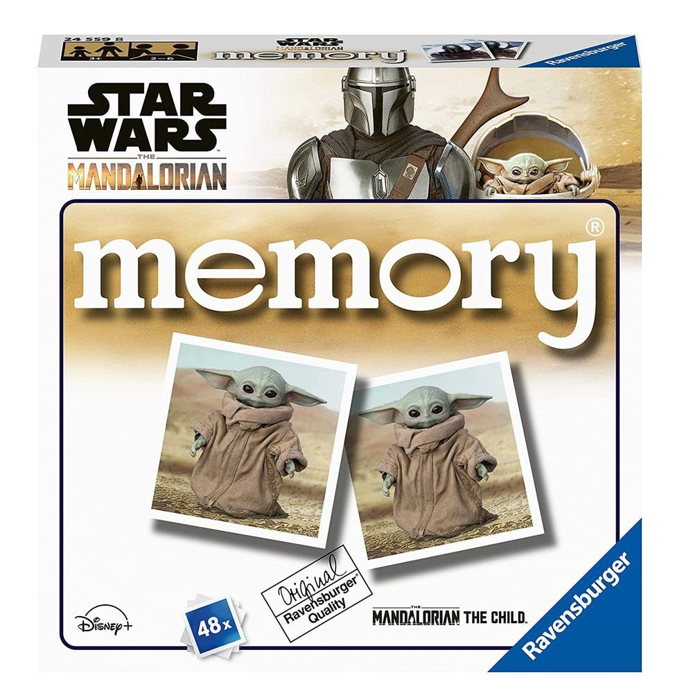 Star Wars Spiel, Memory Mini Memory® The Mandalorian Star Wars 48 Karten Ravensburger