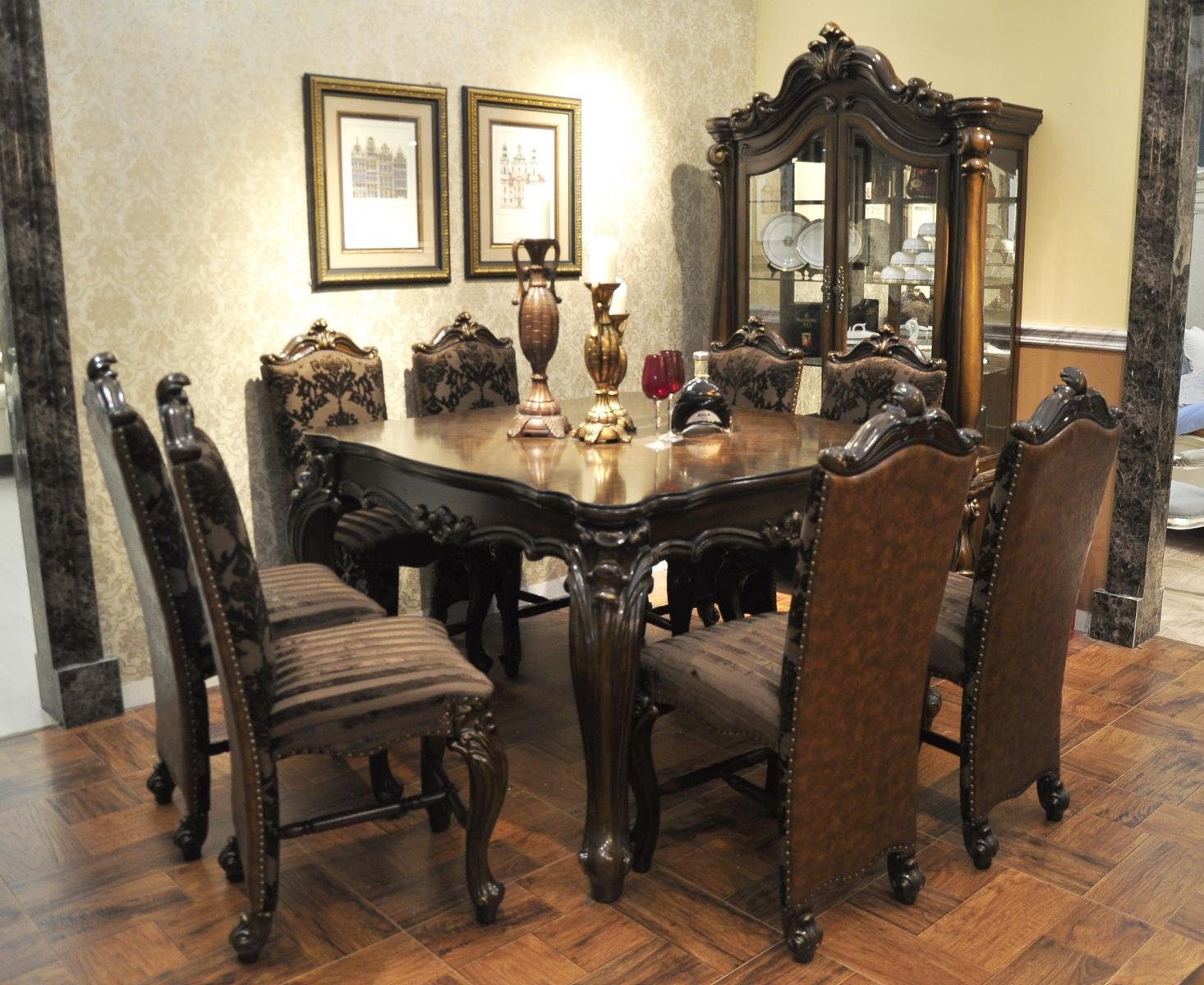 Klassischer Barock Rokoko Esstisch Tisch Tische Holztisch XXL 240 x 120cm Antik 