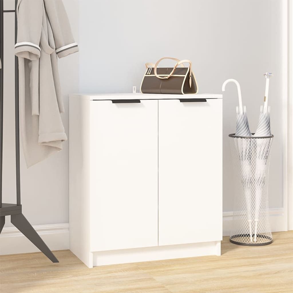 vidaXL Schuhschrank NA Schuhschrank Weiß 59x35x70 cm Spanplatte