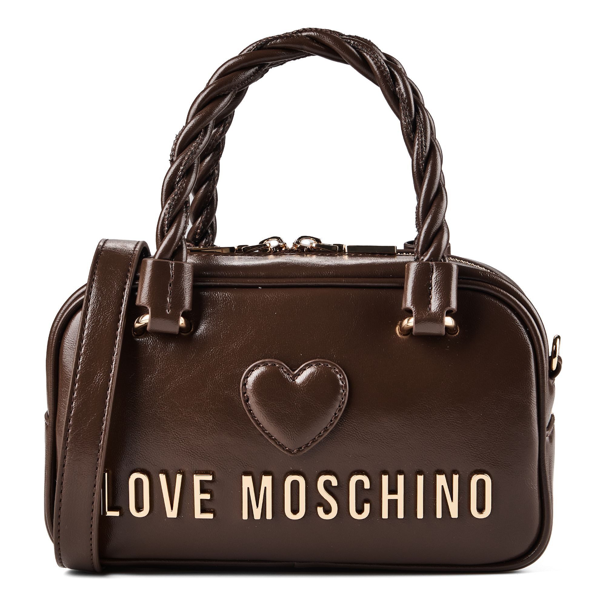 LOVE MOSCHINO Henkeltasche Nero, Lederfaserstoff