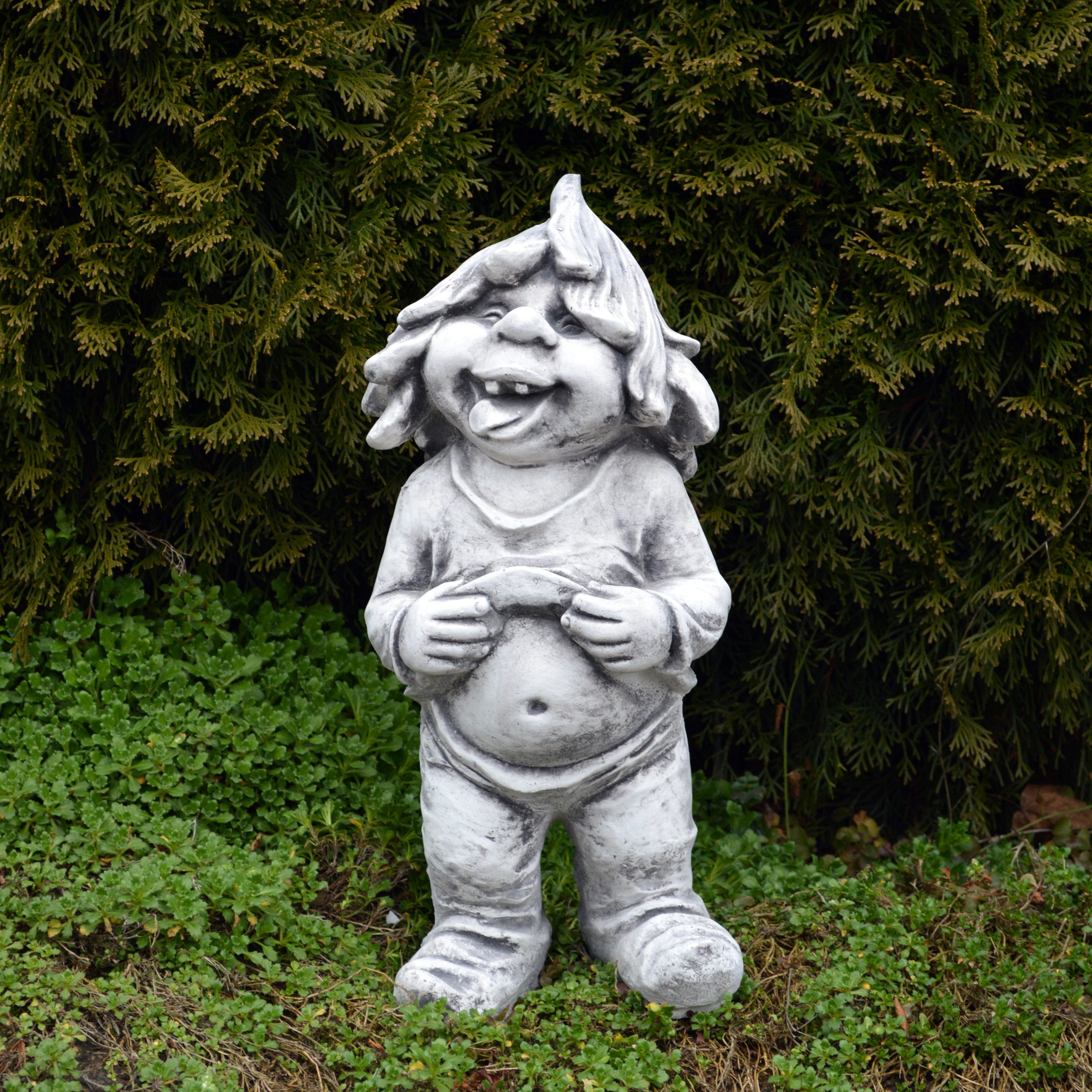 gartendekoparadies.de Gartenfigur Gnom EIN toller Kerl, Steinfigur, H. 40 cm, 12 kg, Frostsicher