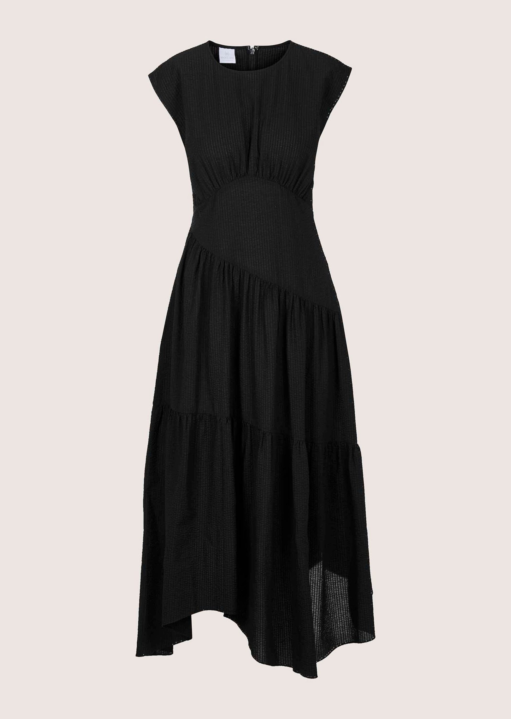 Maxikleid Baumwollkleid mit Stufenrock