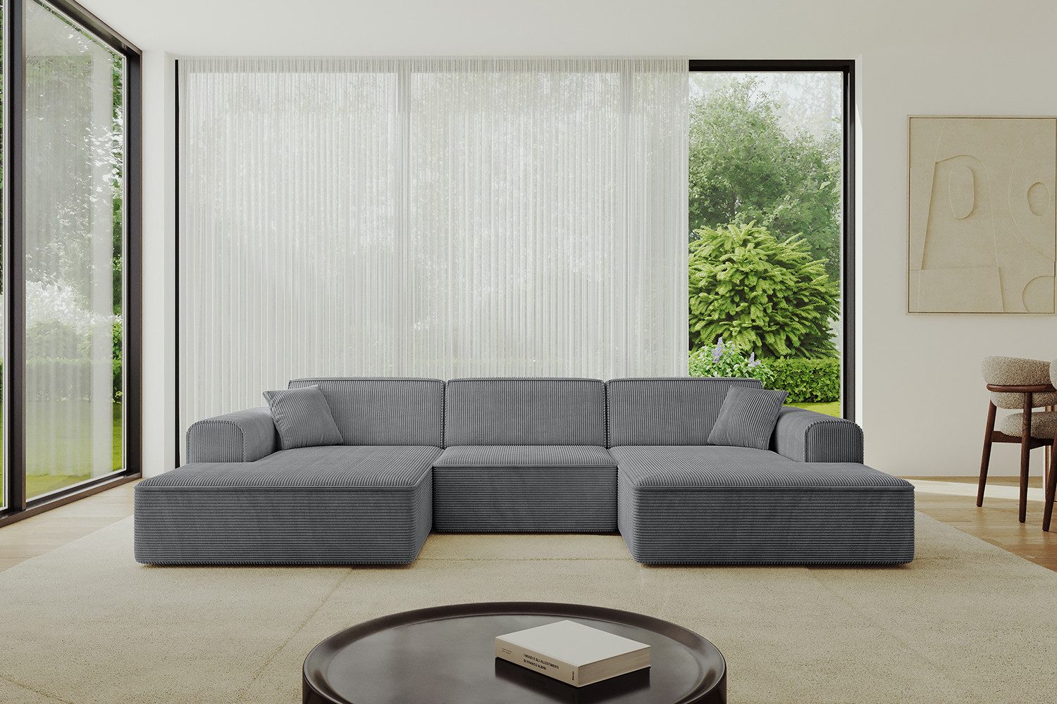 ALTDECOR Wohnlandschaft IREA-U1-v3, Sofa Praktische Bequeme Funktionsecke C günstig online kaufen