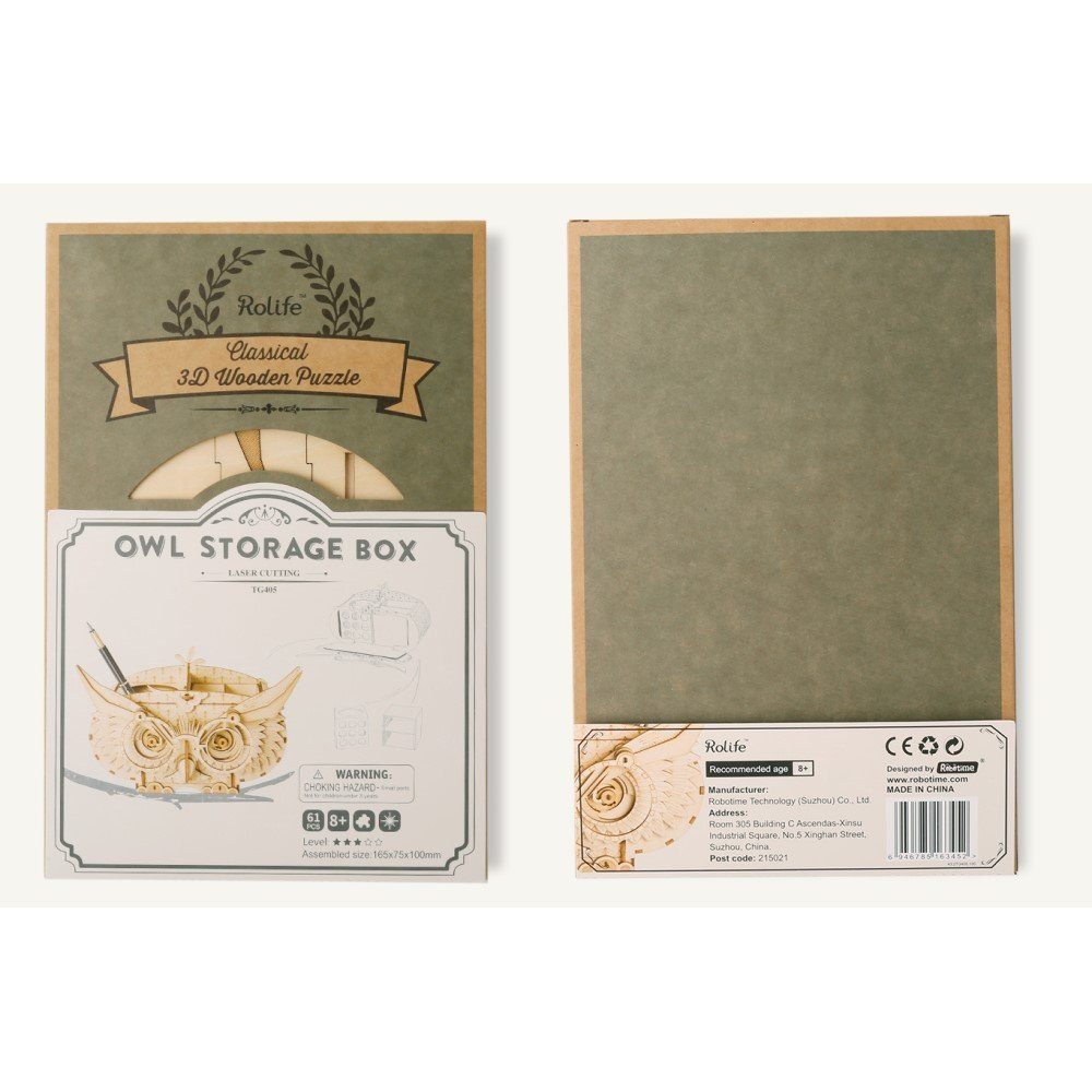 ROKR 3D-Puzzle Rolife "Owl Storage Box", 61 Puzzleteile günstig online kaufen
