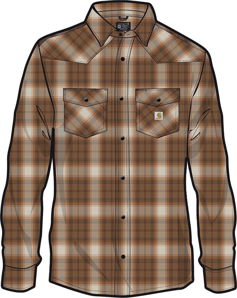 Carhartt Langarmhemd Snap- Front 107016 günstig online kaufen