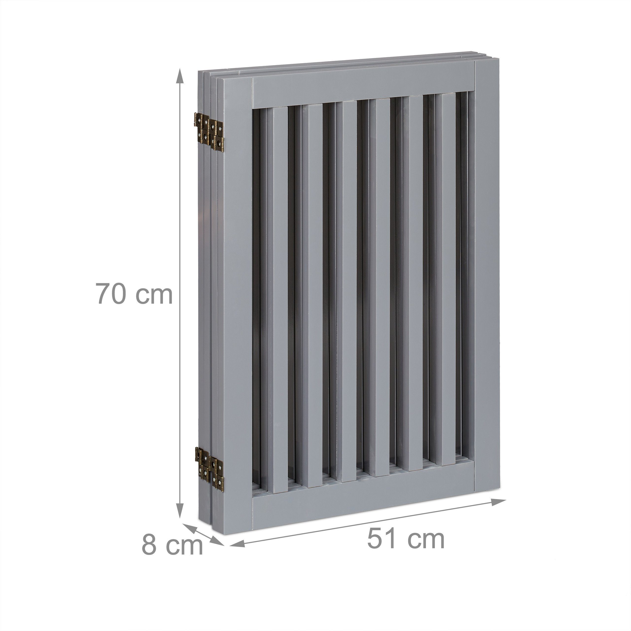 relaxdays Universalschutzgitter Graues Absperrgitter 70 cm (4 St), 4 Panel – Bild 4 von 5