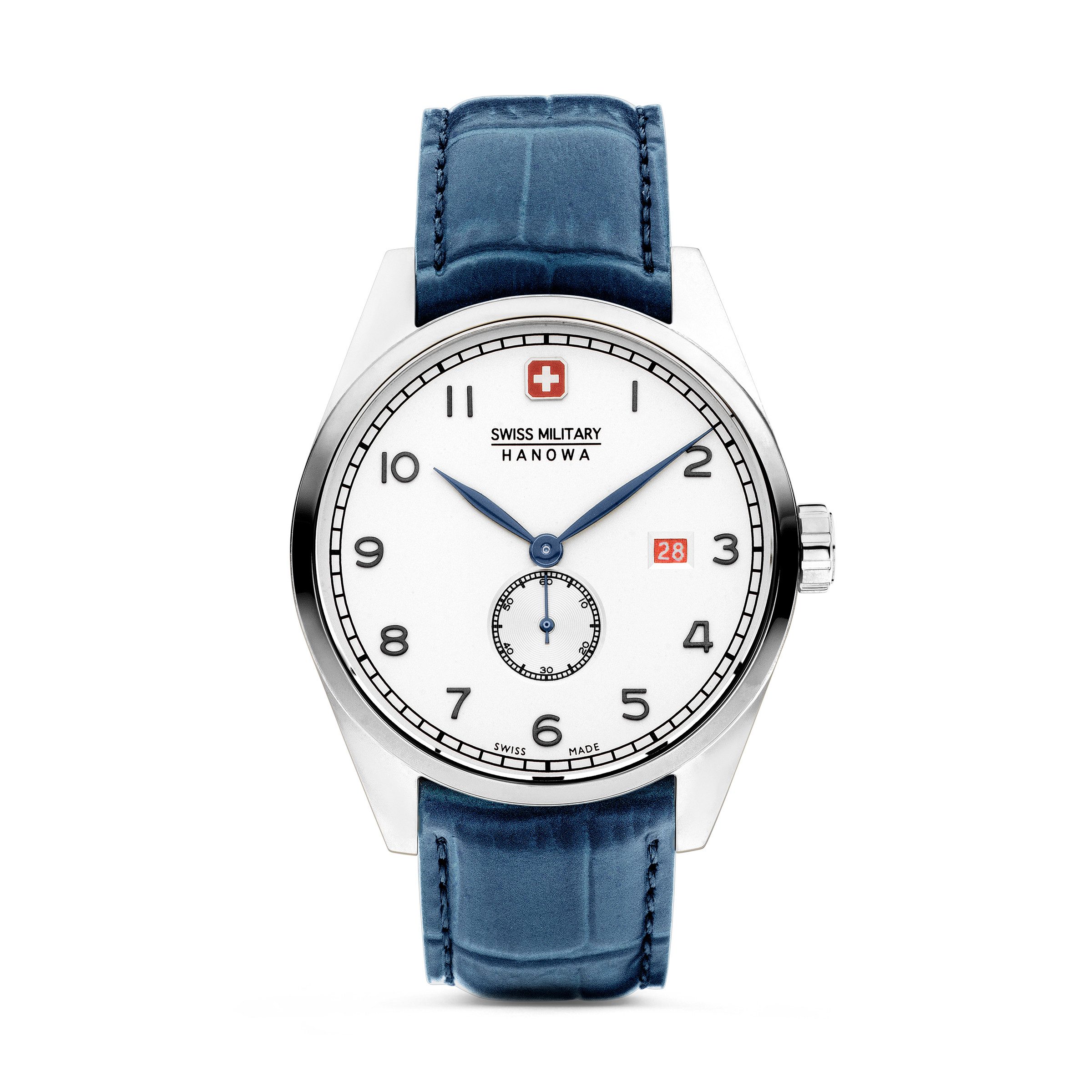 Swiss Military Hanowa Quarzuhr Lynx SMWGB0000702, Armbanduhr, Herrenuhr, Swiss Made, Lederarmband, analog