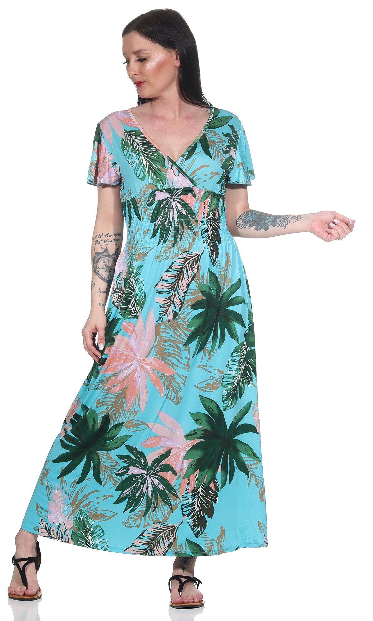Aurela Damenmode Sommerkleid Lange Damen Sommerkleider günstig online kaufen
