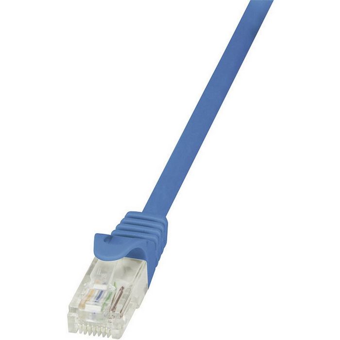 LogiLink Netzwerkkabel CAT 6 U/UTP 0.5 m LAN-Kabel (0.50 cm)