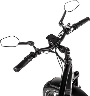 JOBOBIKE E-Bike 20 Zoll E-Faltrad Mountainbike Fatbike, 7 Gang Shimano Tourney Schaltwerk, Kettenschaltung, Heckmotor, (Mechanisches Scheibenbremssystem, Stahlrahmen), Fette Reifen Fahrrad mit ergonomisches Sattelmodell