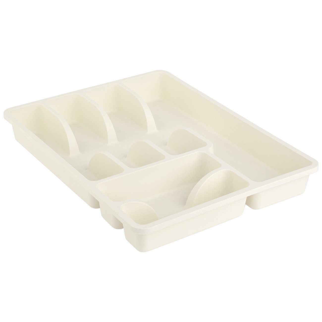 Engelland Besteckkasten Besteckeinsatz für Schubladen 30 cm (Vorteils-Set, 1 St., 38 x 29 x 5 cm), BPA-frei, robuster PP-Kunststoff, für alle handelsüblichen Schubladen